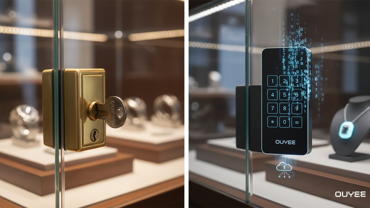 Comparison of mechanical and electronic locks for dispensary display case security and compliance