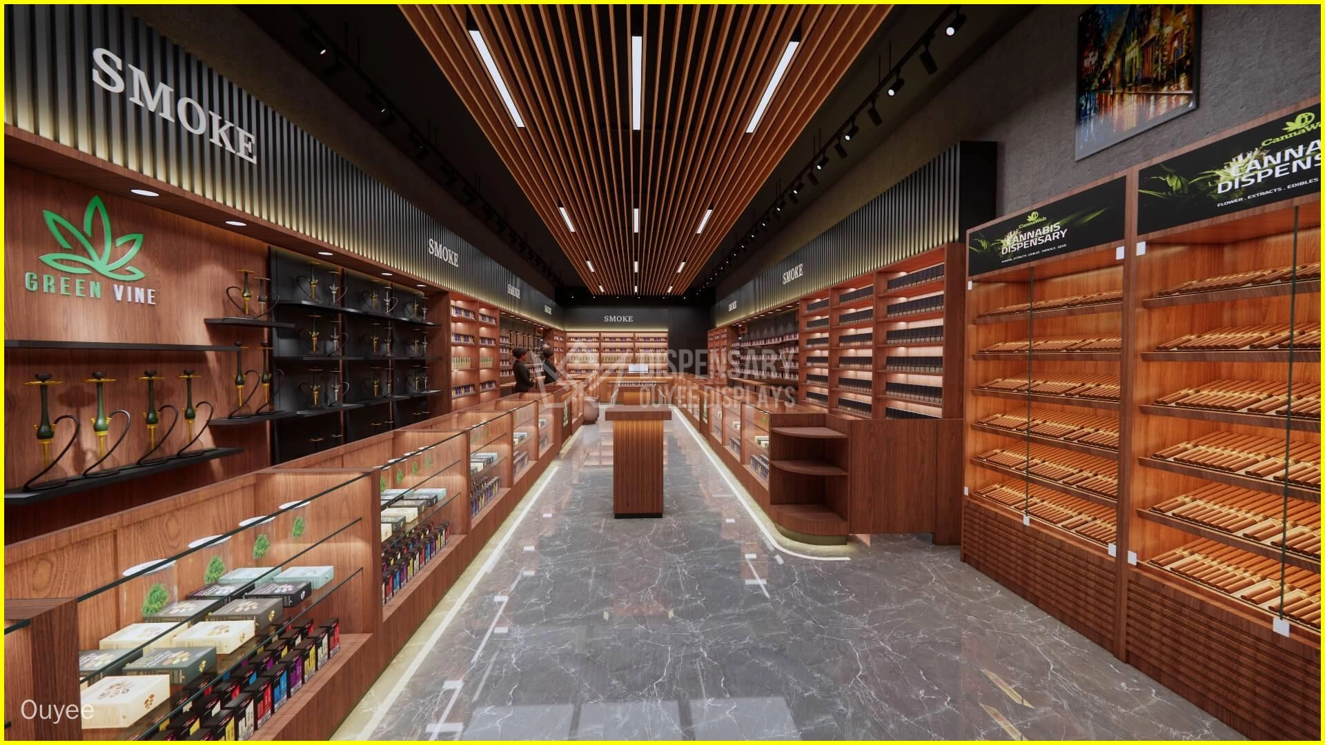 custom cannabis display case - Ouyee