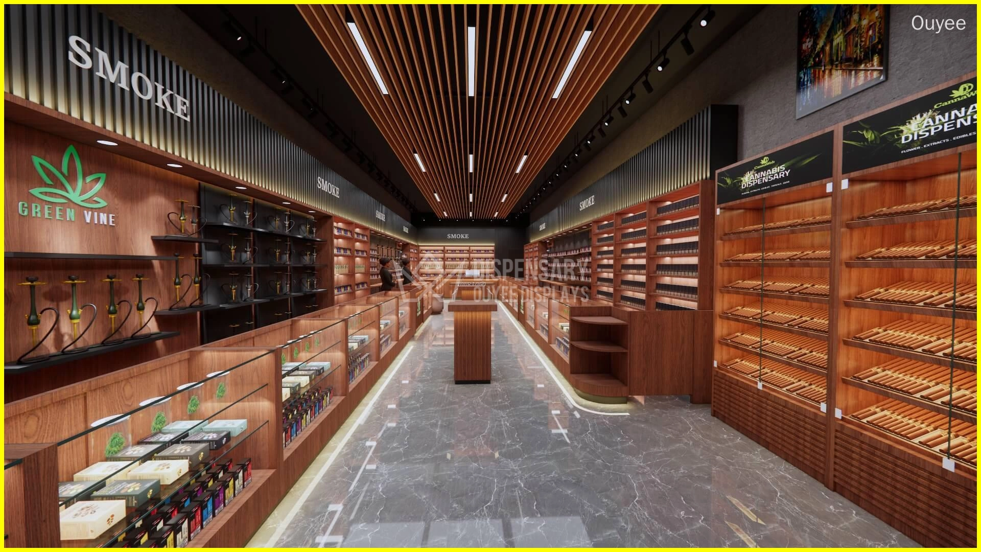 custom cannabis display case - Ouyee