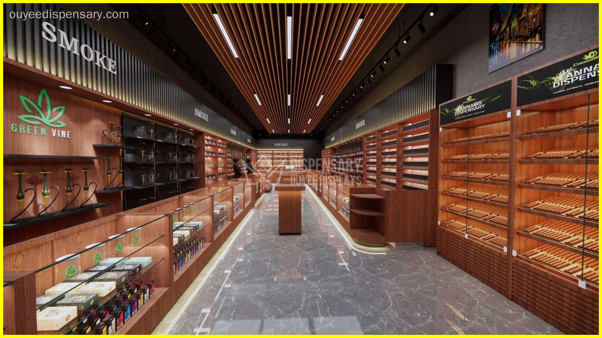 custom cannabis display case - Ouyee