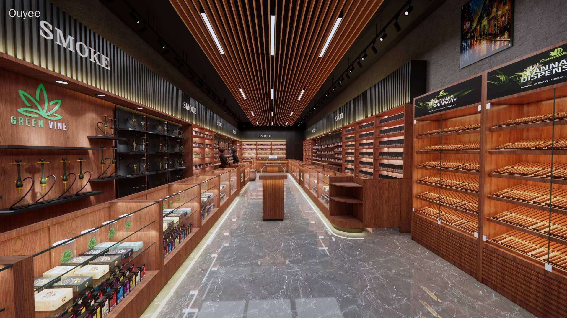 custom cannabis display case - Ouyee