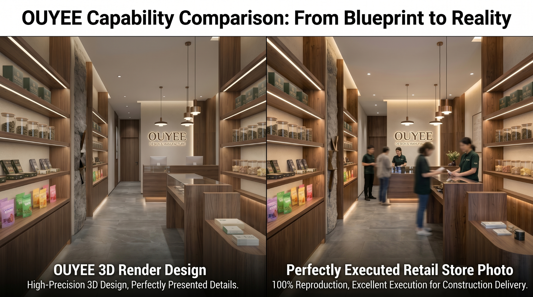 Custom cannabis display cases manufacturing by OUYEE factory maximizing dispensary ROI