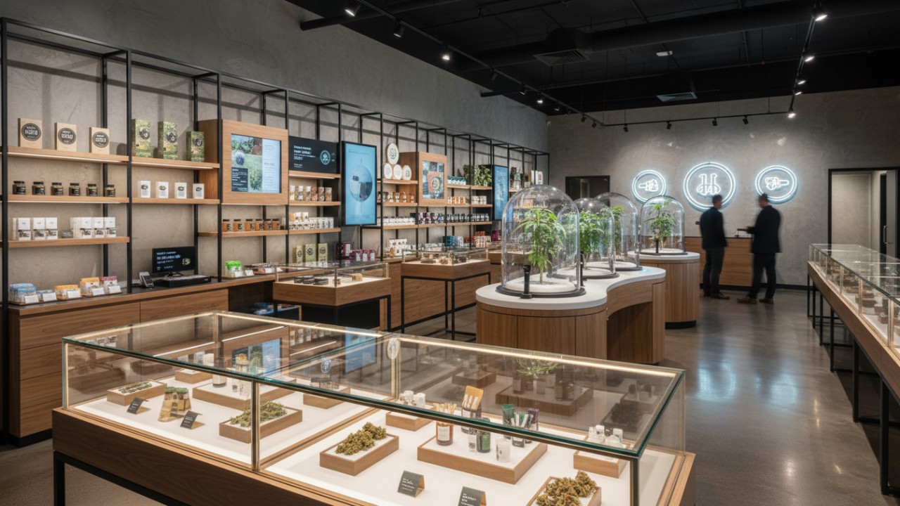 custom cannabis retail store fixtures