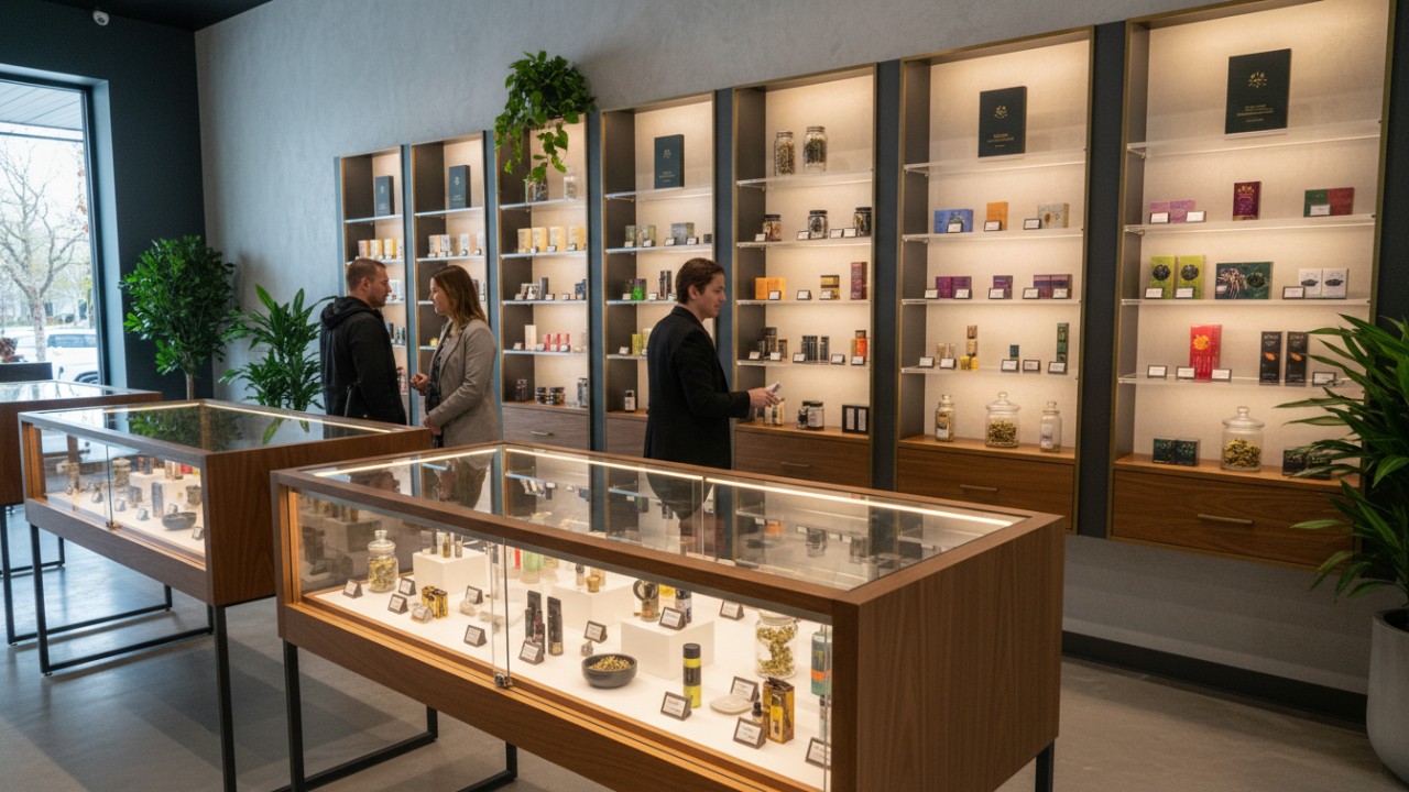 custom dispensary display cases