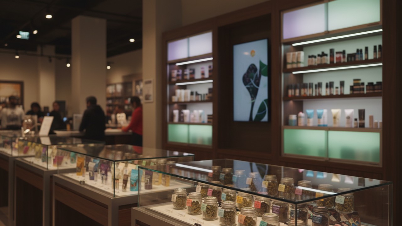 custom dispensary displays