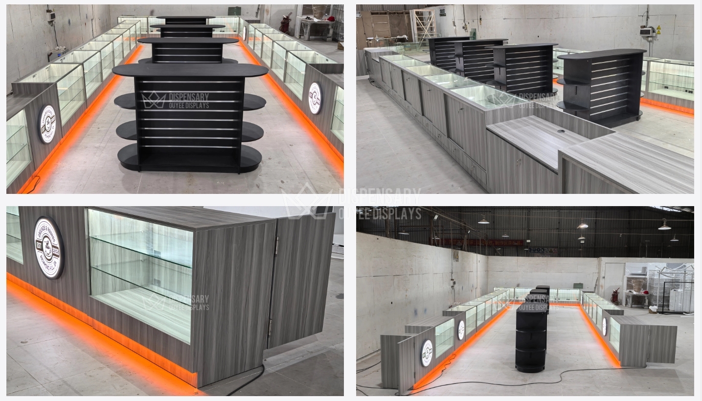 Custom LED Light Strips Retail Cigarette Display Case Custom LED Light Strips Retail Cigarette Display Case