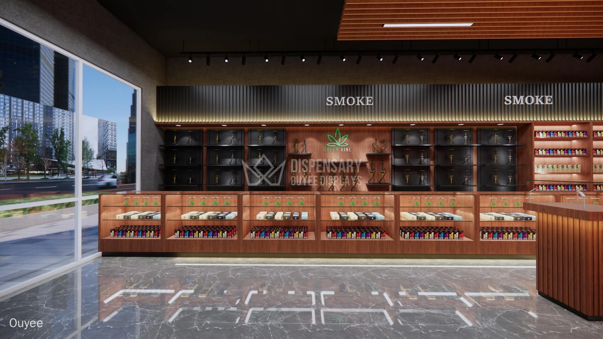 customize cannabis display case - Ouyee