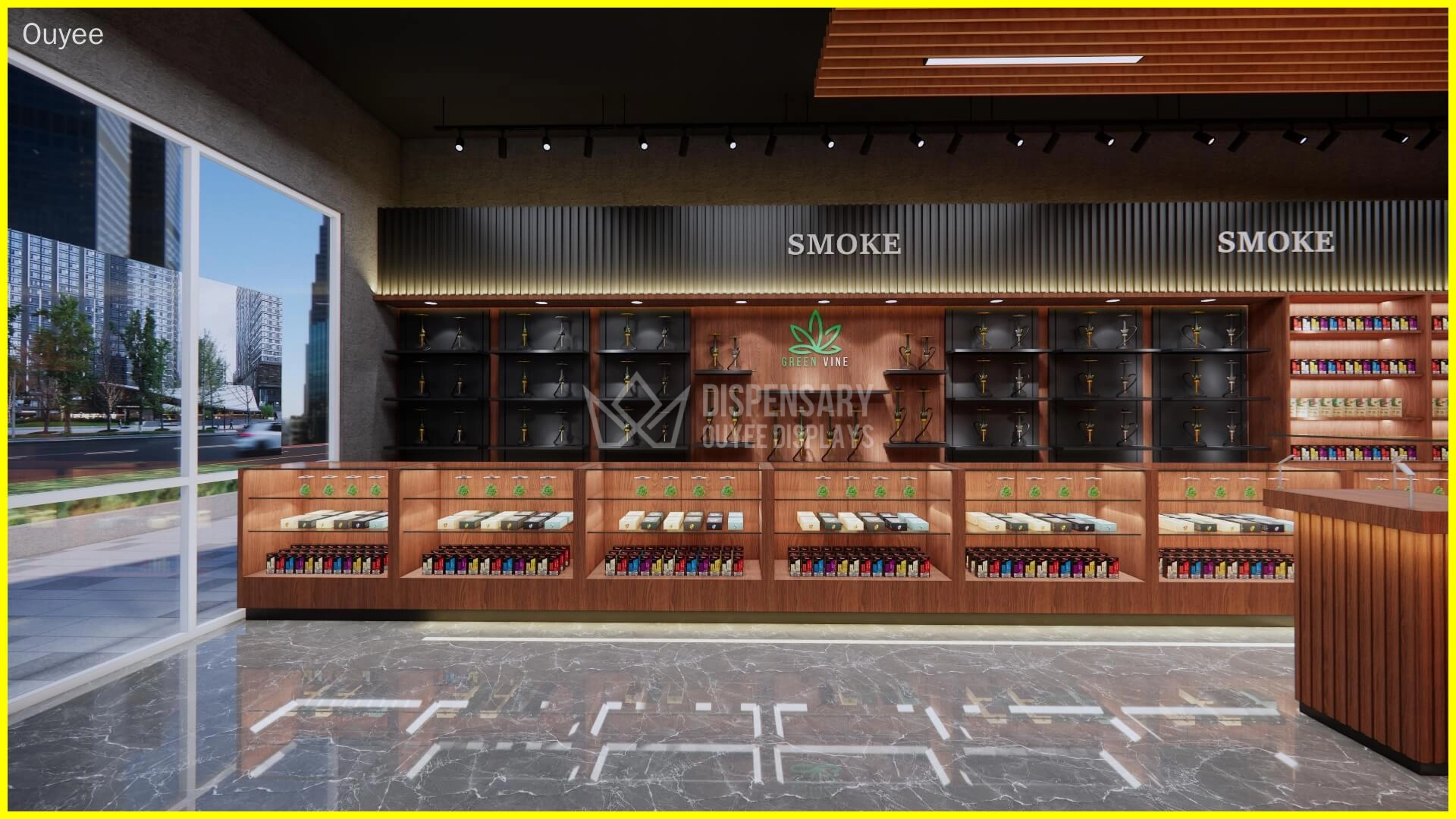 customize cannabis display case - Ouyee