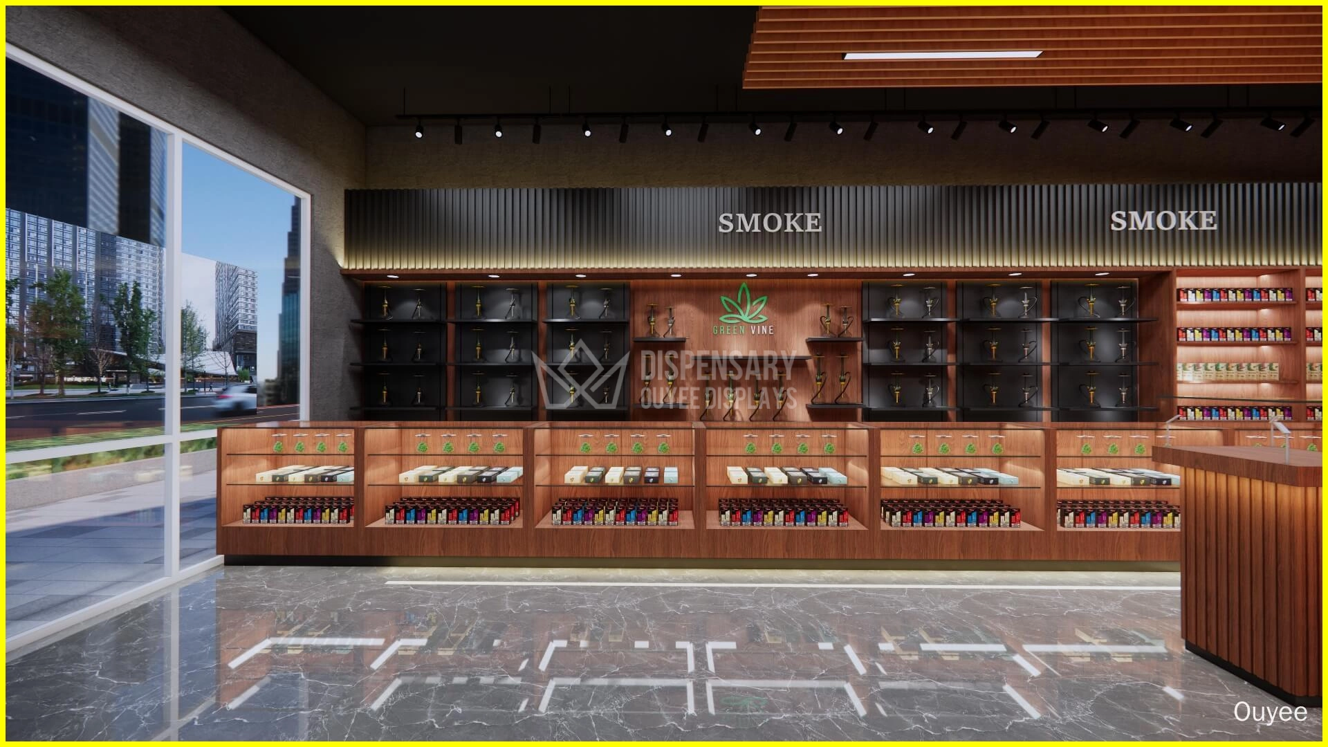 customize cannabis display case - Ouyee