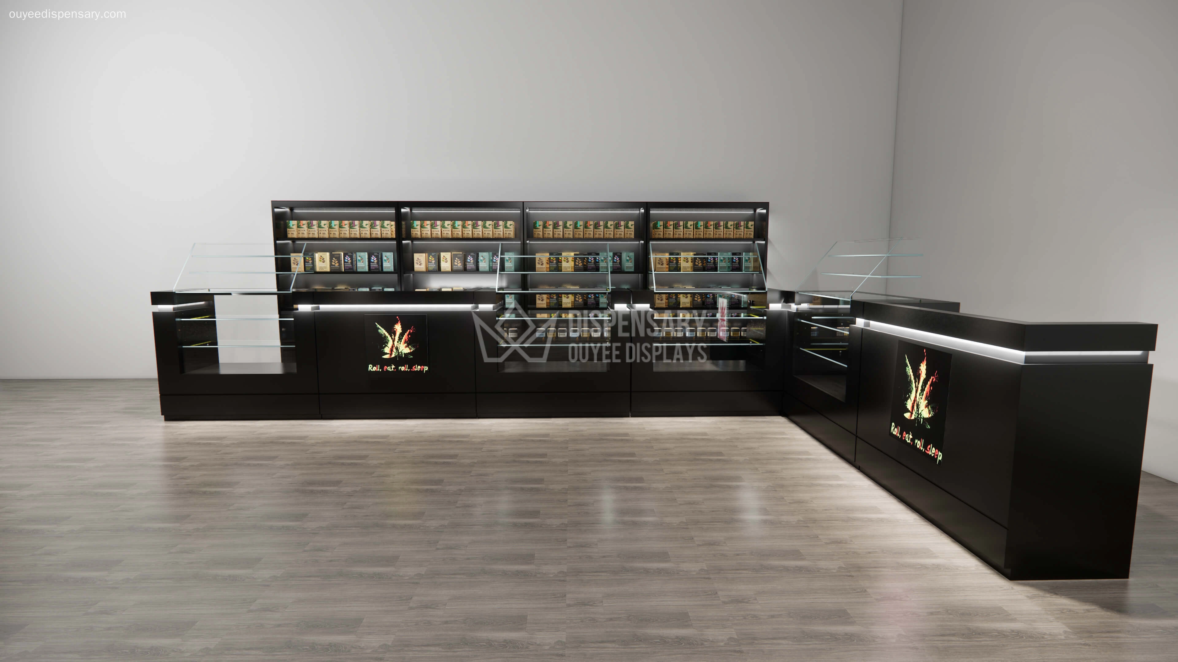 customize cigarette display counter - Ouyee