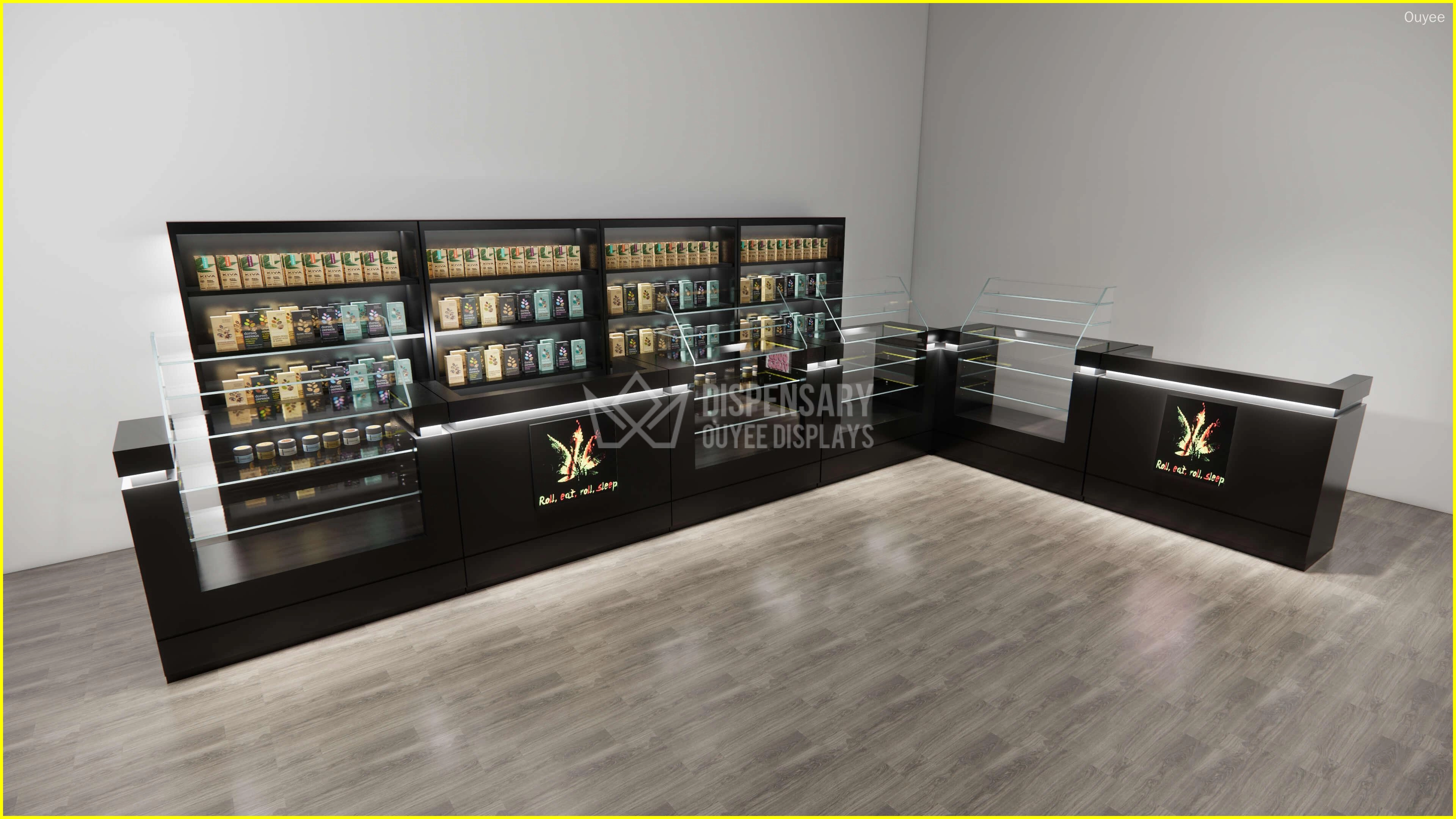customized cigarette display counter - Ouyee