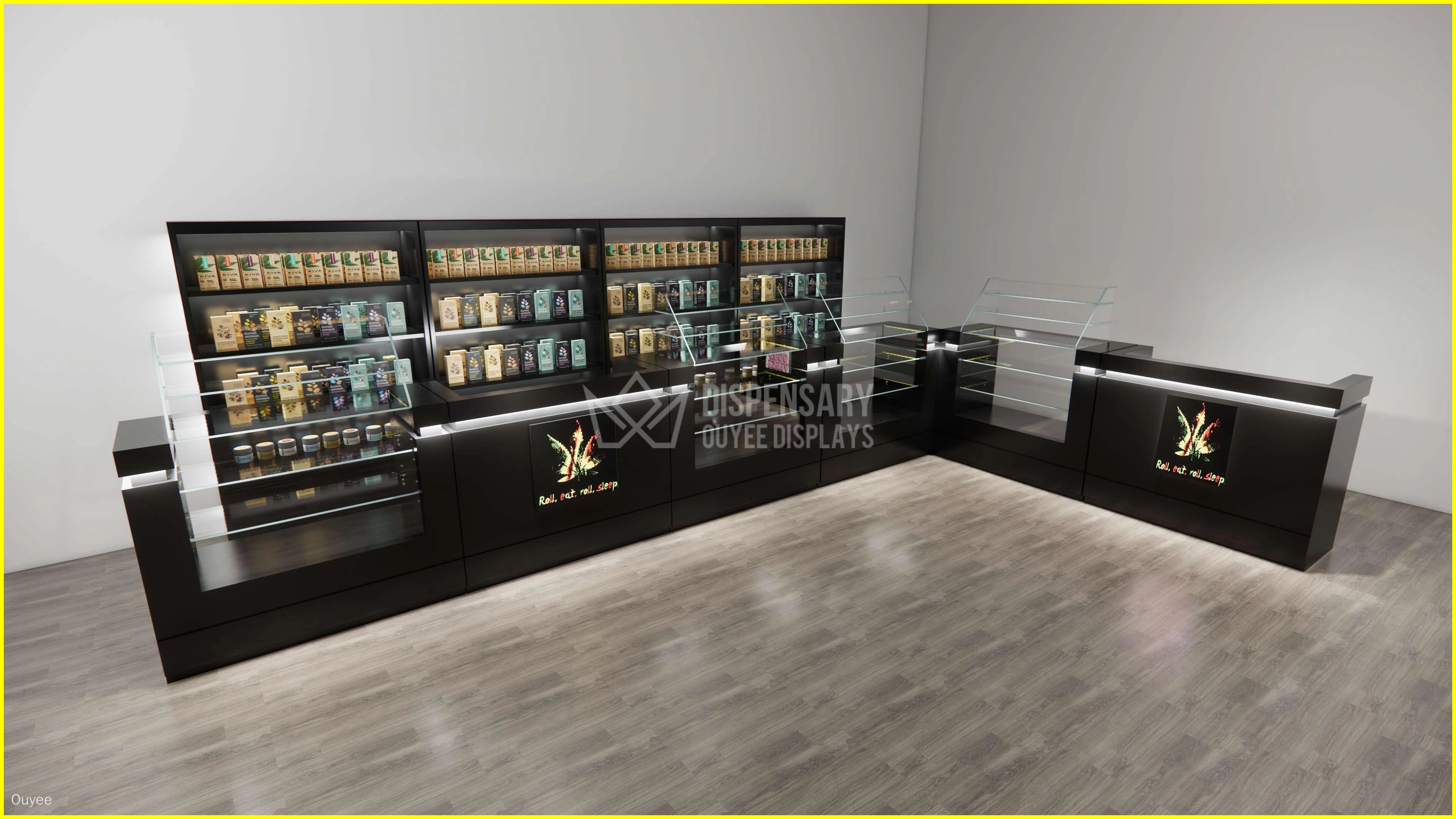 customized cigarette display counter - Ouyee