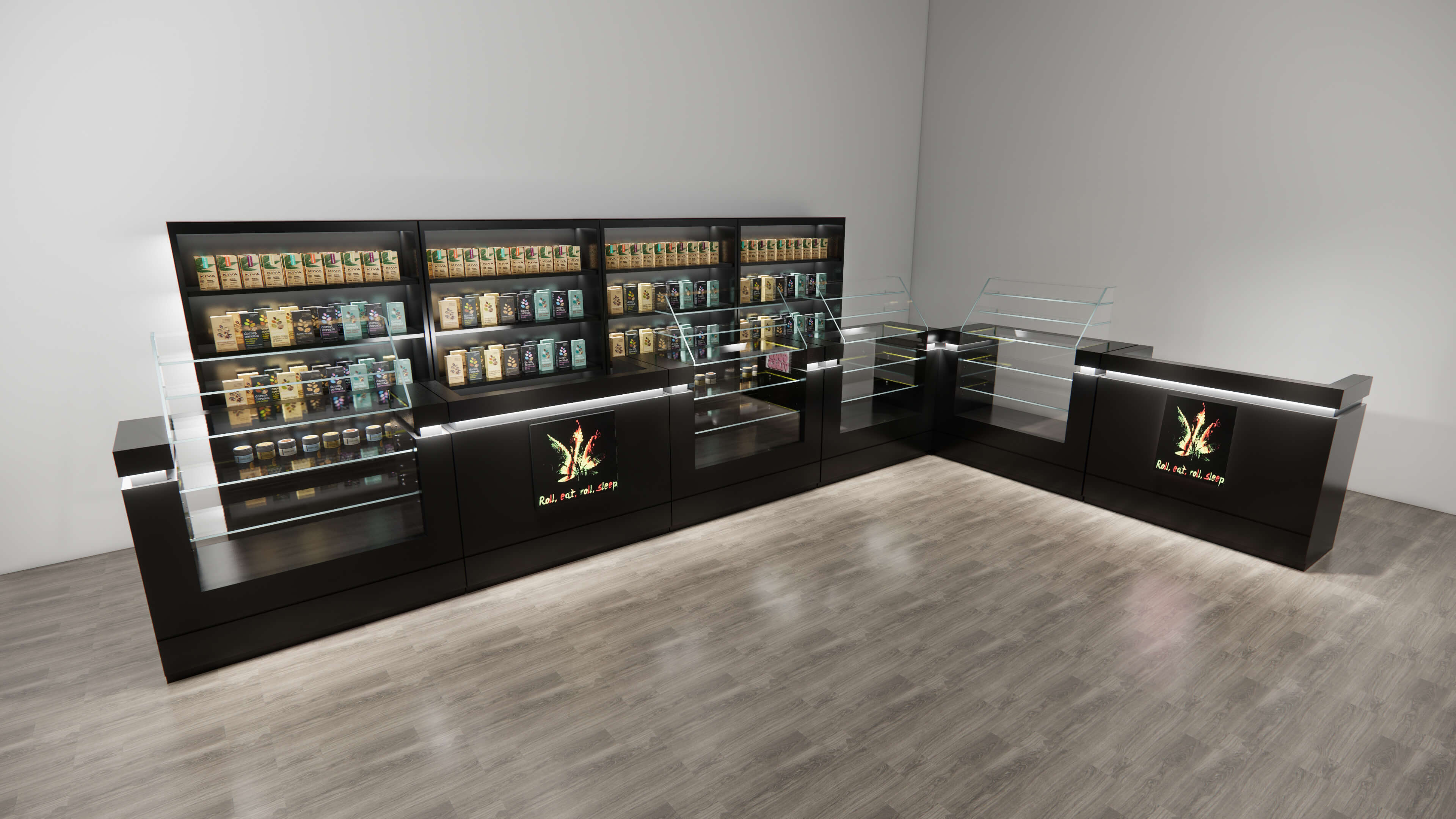 customized cigarette display counter