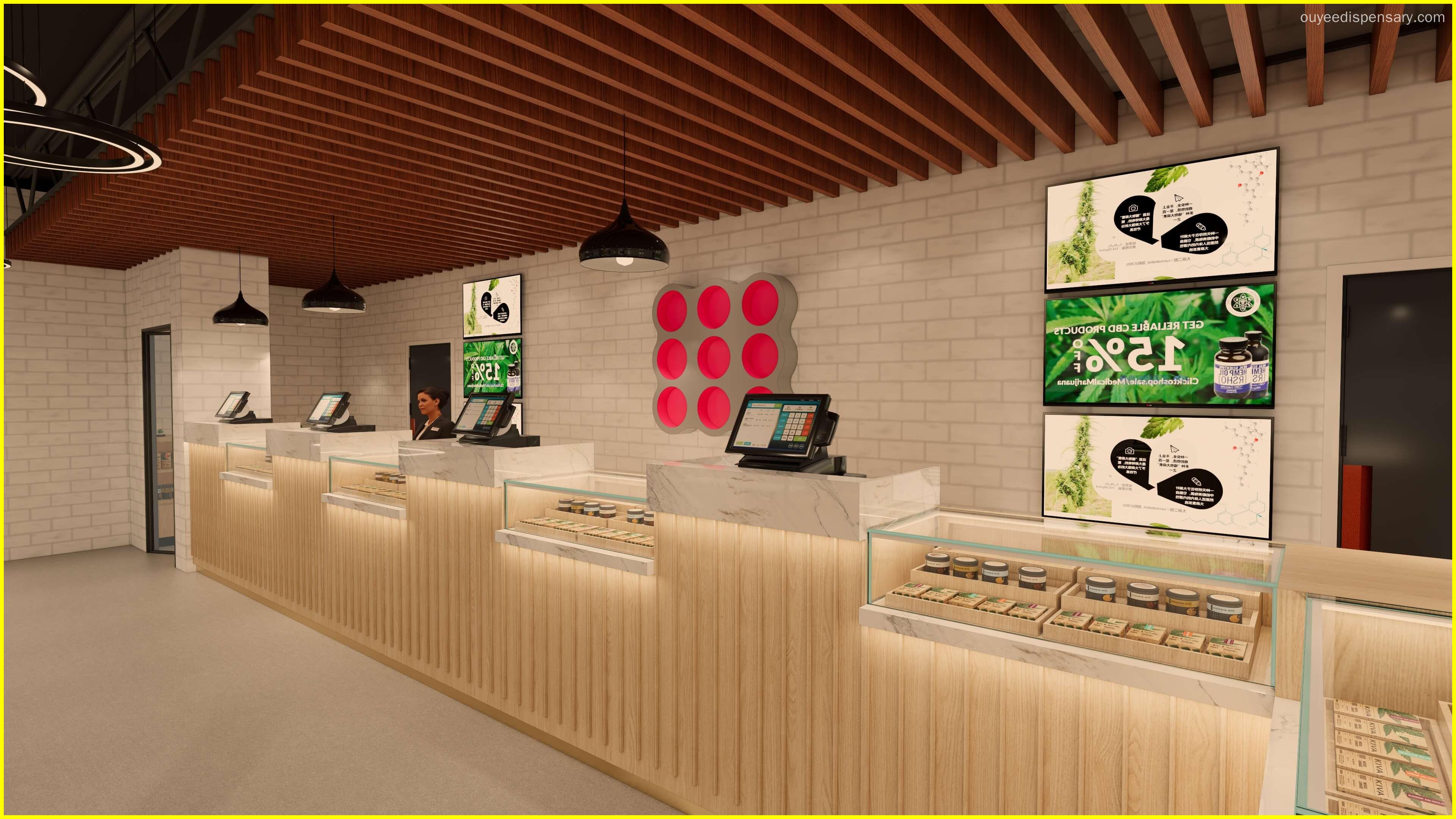 customized pipe tobacco display smoke shop - Ouyee
