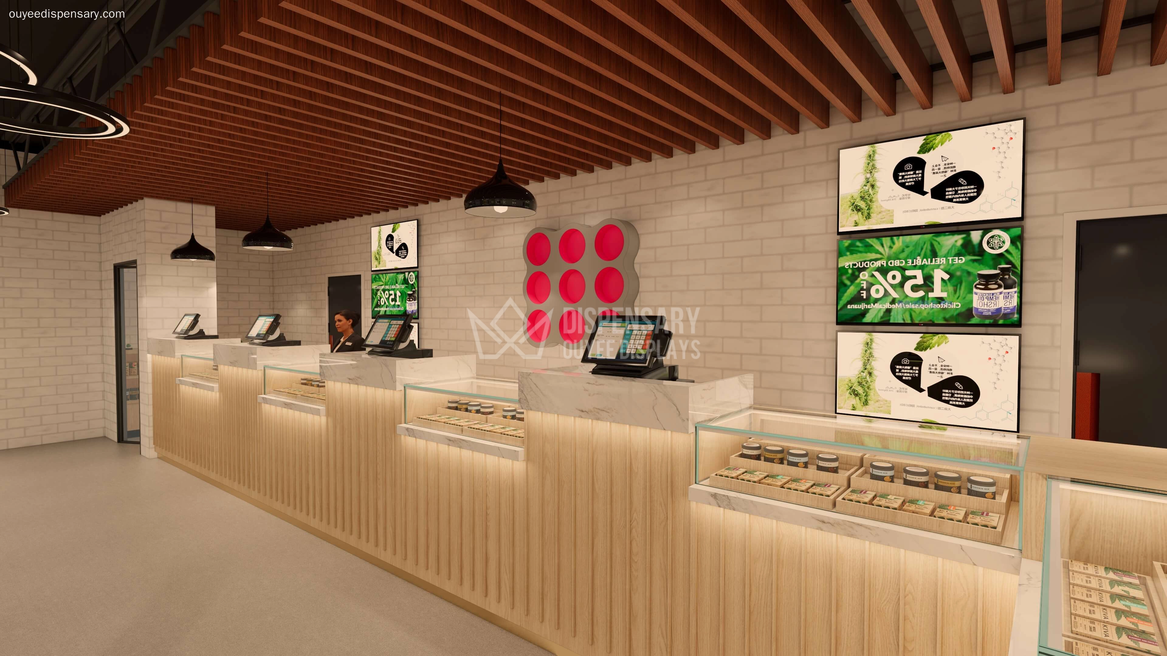 customized pipe tobacco display smoke shop - Ouyee