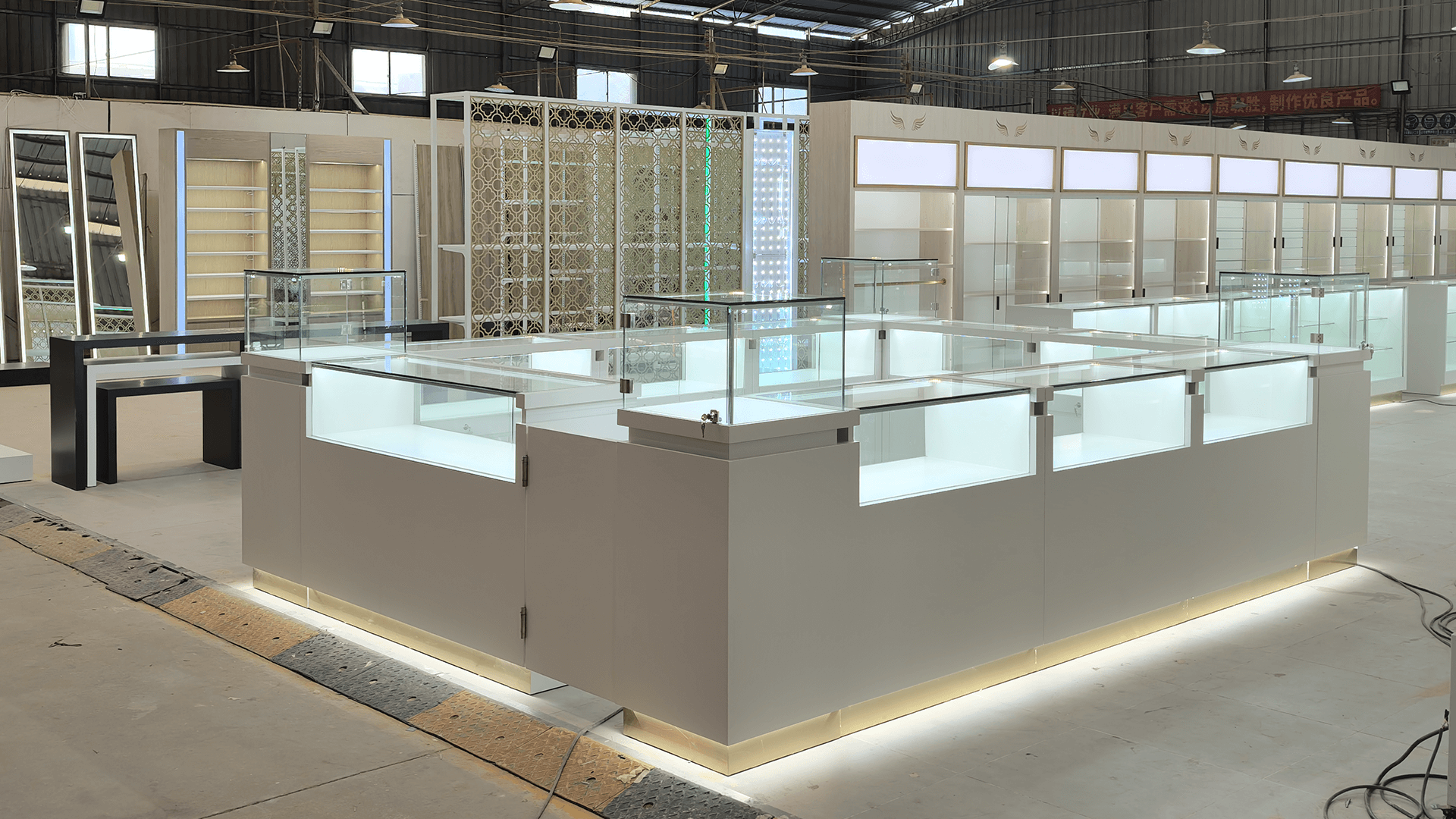 Dispensary Displays vape shop display fixtures Smoke Shop Showcases (1) - Ouyee