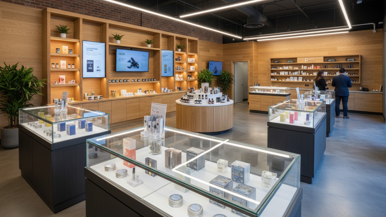 dispensary merchandising fixtures
