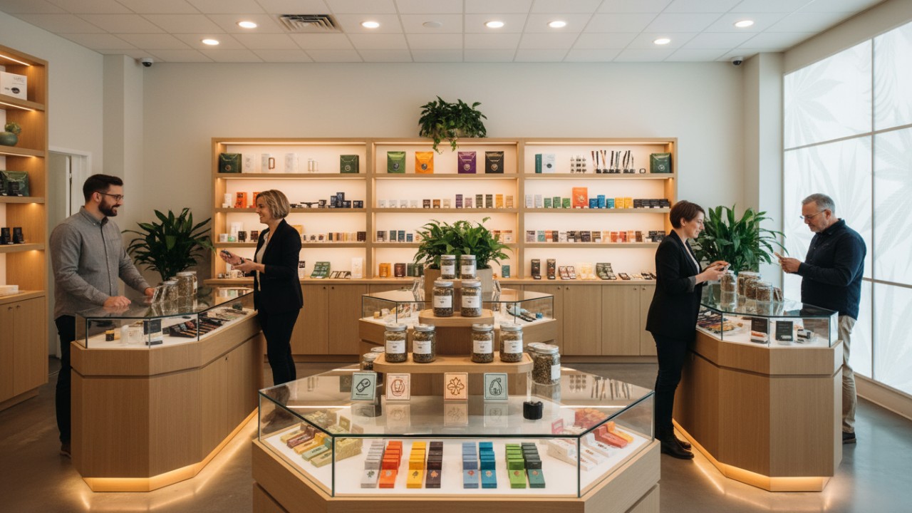 Dispensary visual merchandising strategy