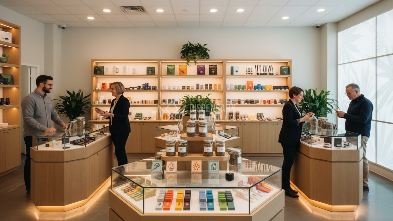 Dispensary visual merchandising strategy