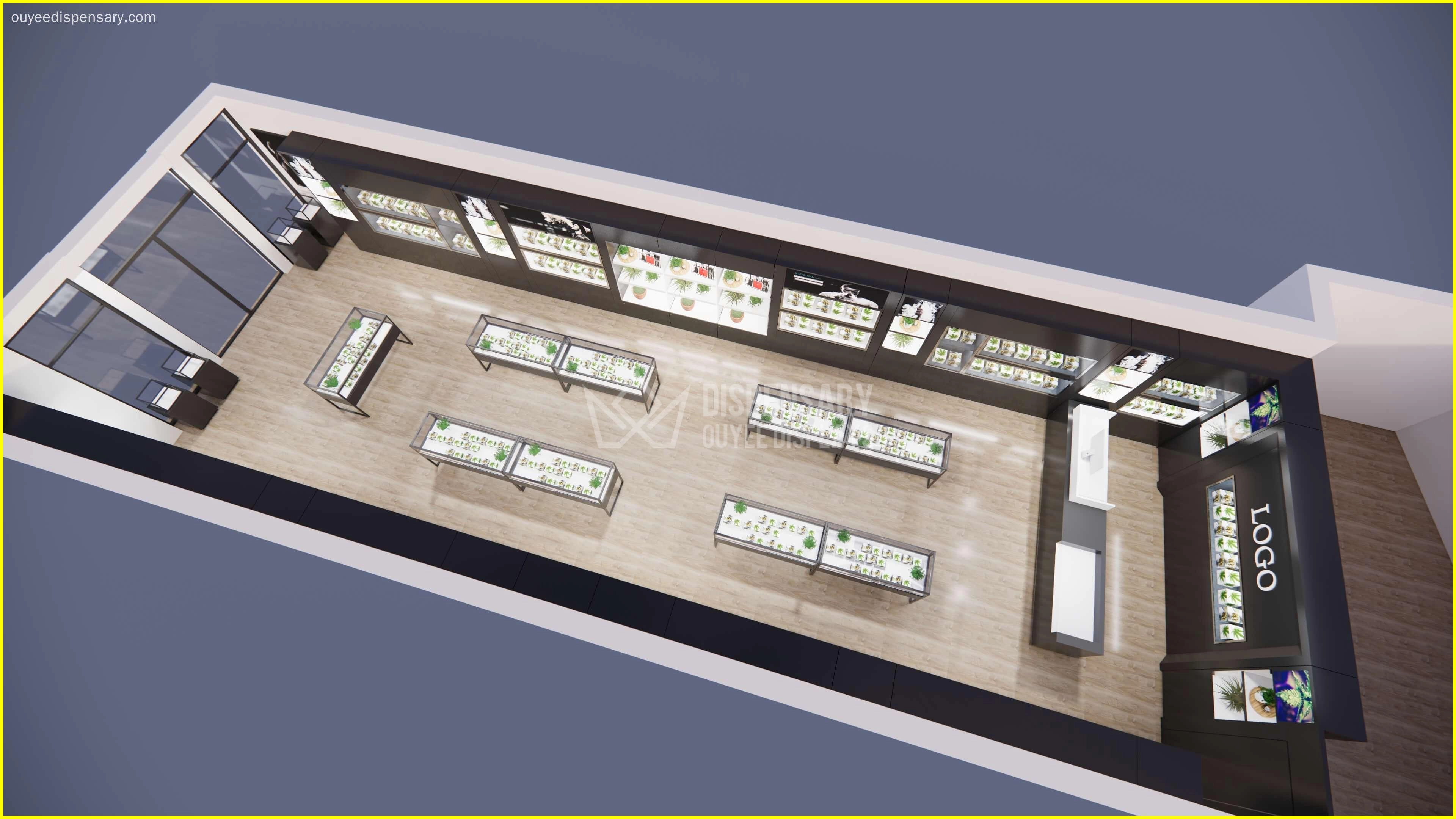 display fixtures for cannabis manufacturer - Ouyee