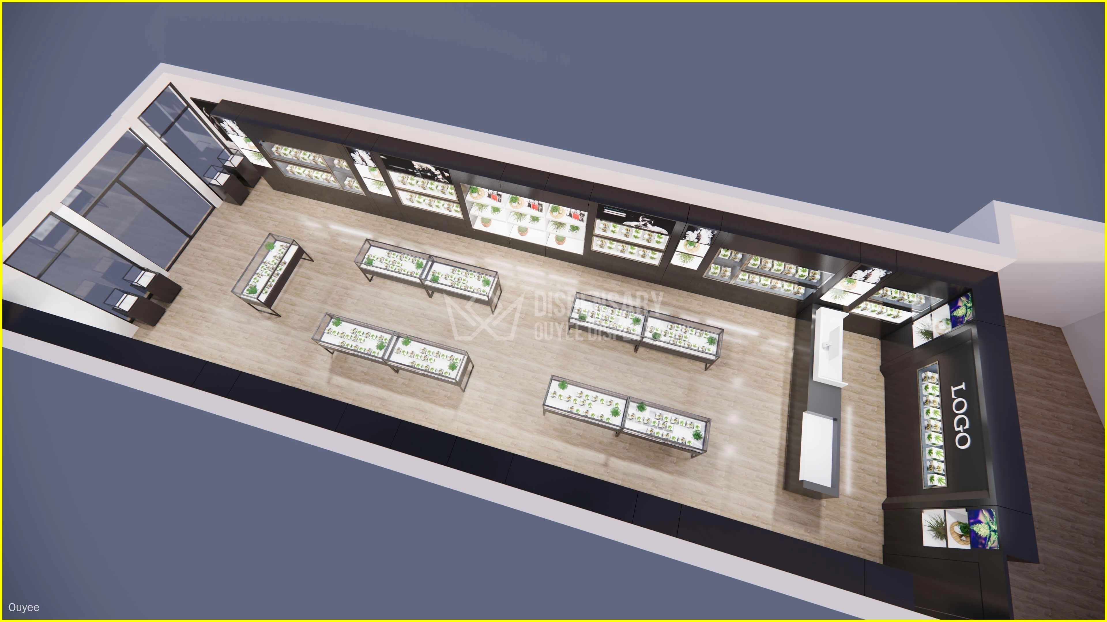 display fixtures for cannabis manufacturer - Ouyee