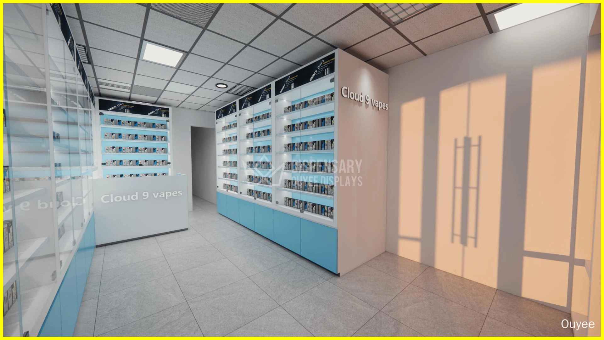 factory custom e cigarette display rack - Ouyee