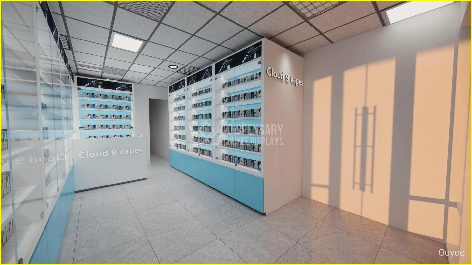 factory custom e cigarette display rack - Ouyee