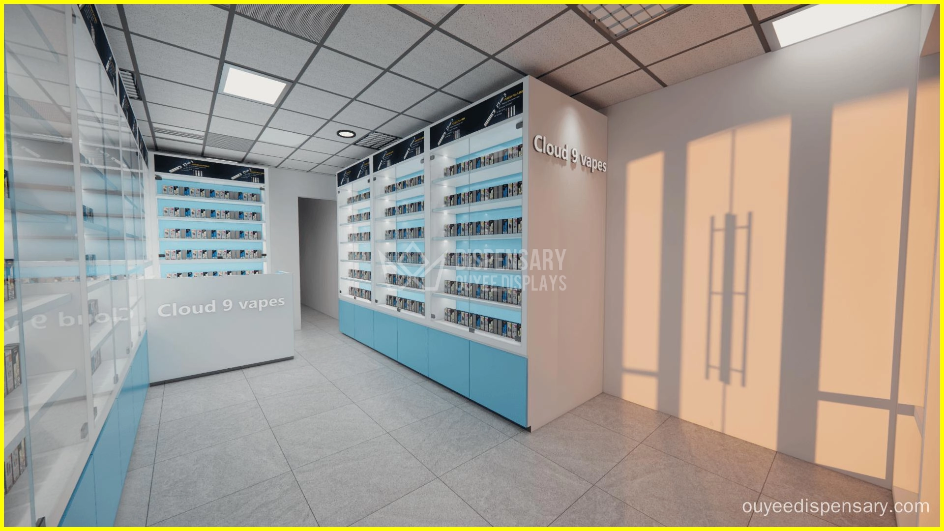 factory custom e cigarette display rack - Ouyee