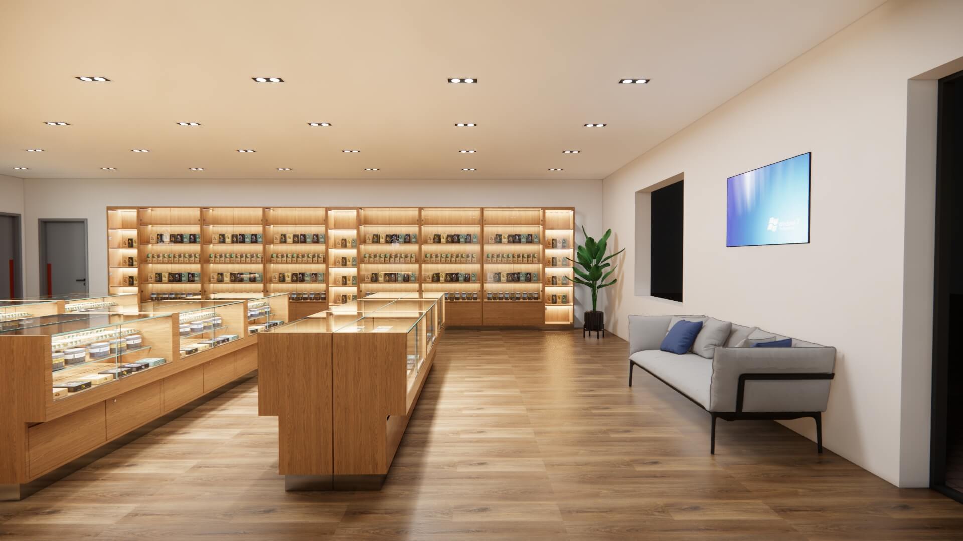 factory custom showcases for smoke shop