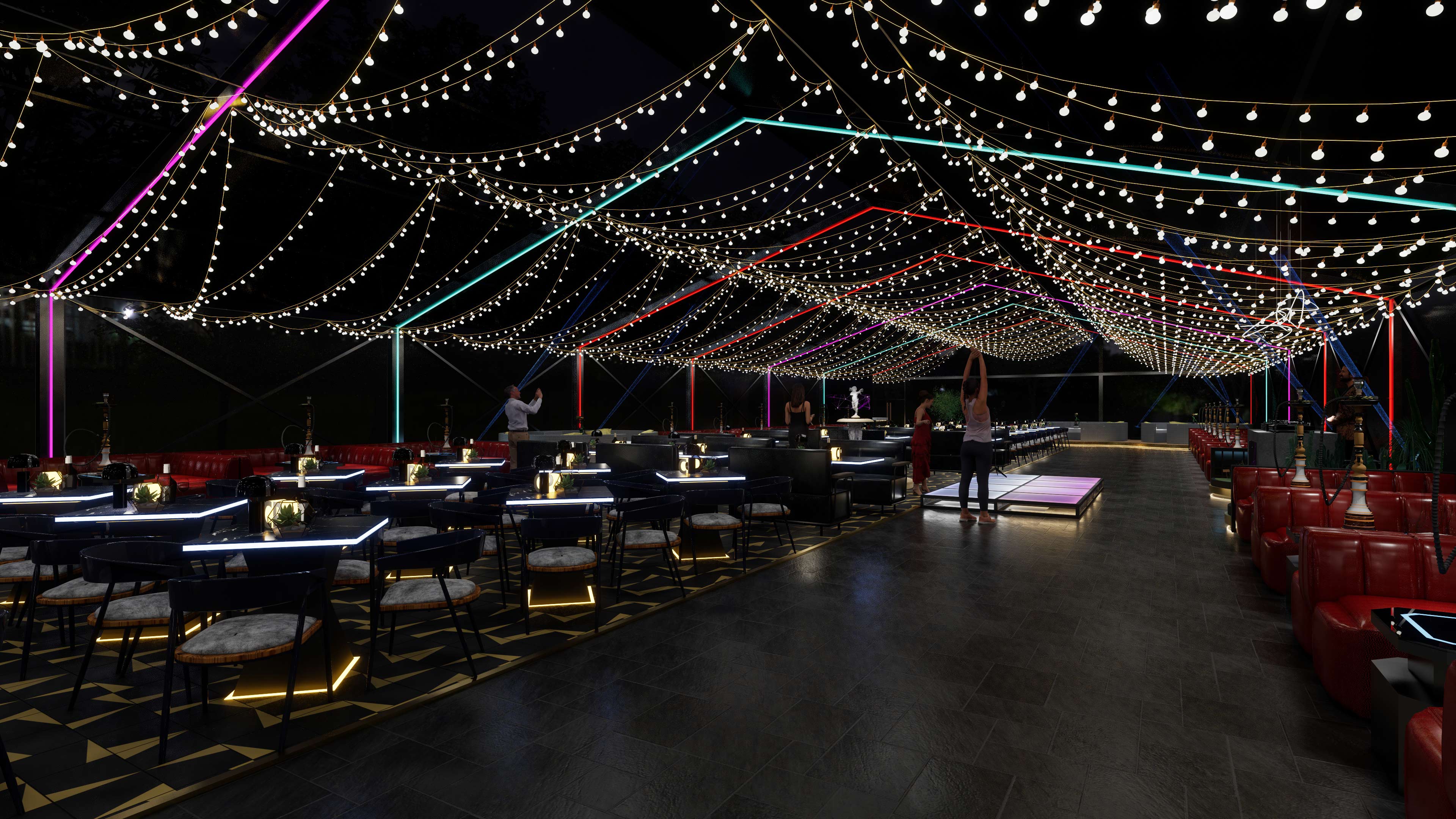 hookah lounge commercial furniture factory - Ouyee