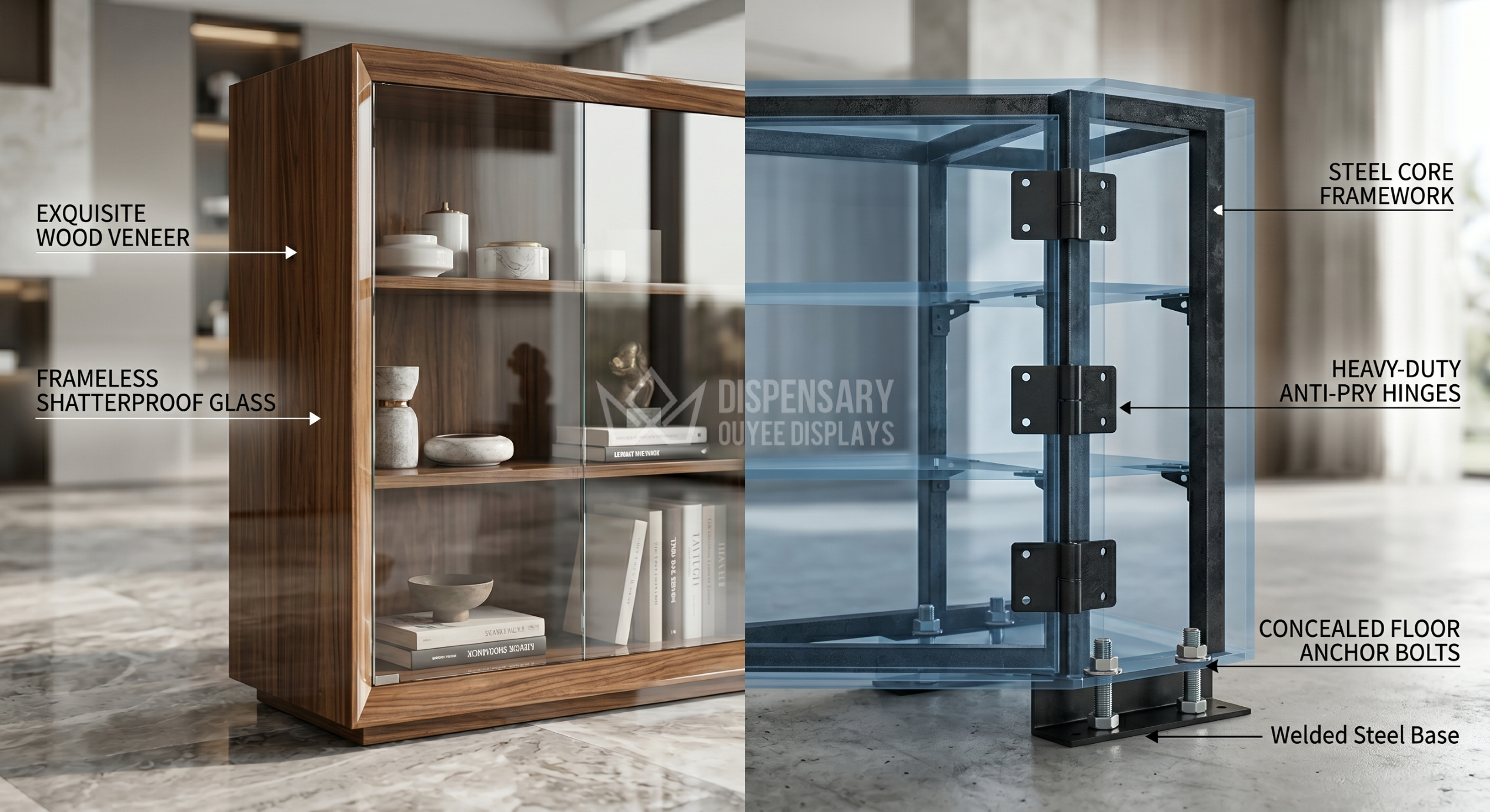 luxury dispensary fixtures with hidden steel core frames luxury dispensary fixtures with hidden steel core frames