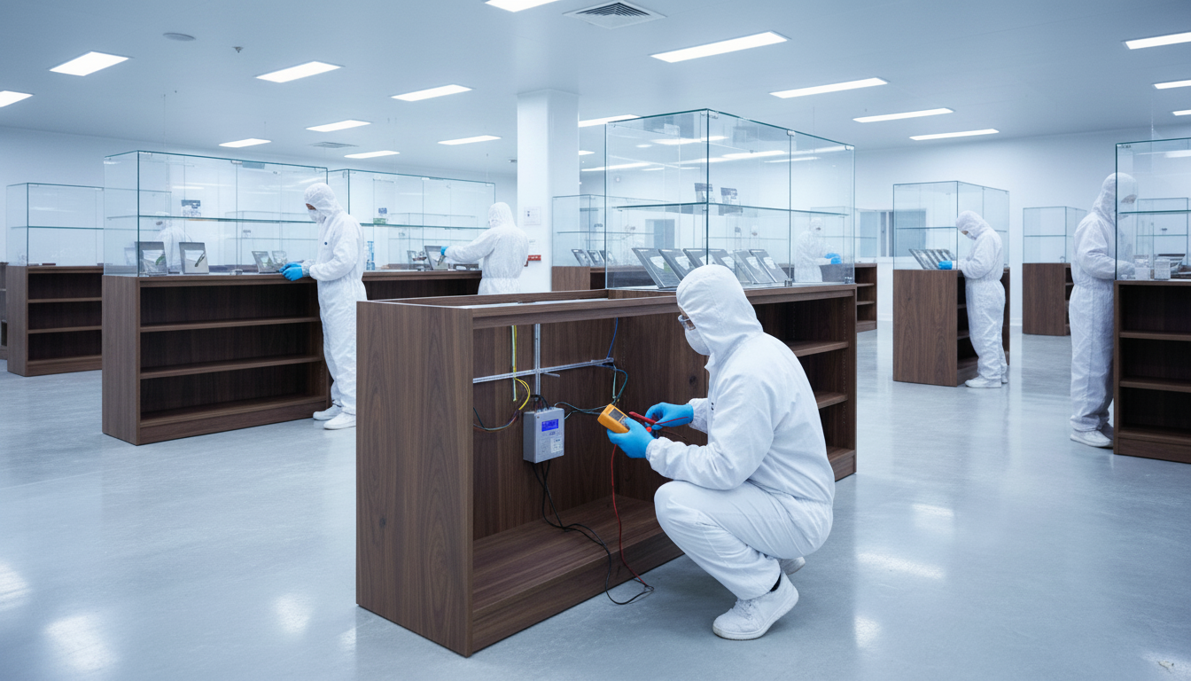 Manufacturing wooden marihuana dispensary shelves