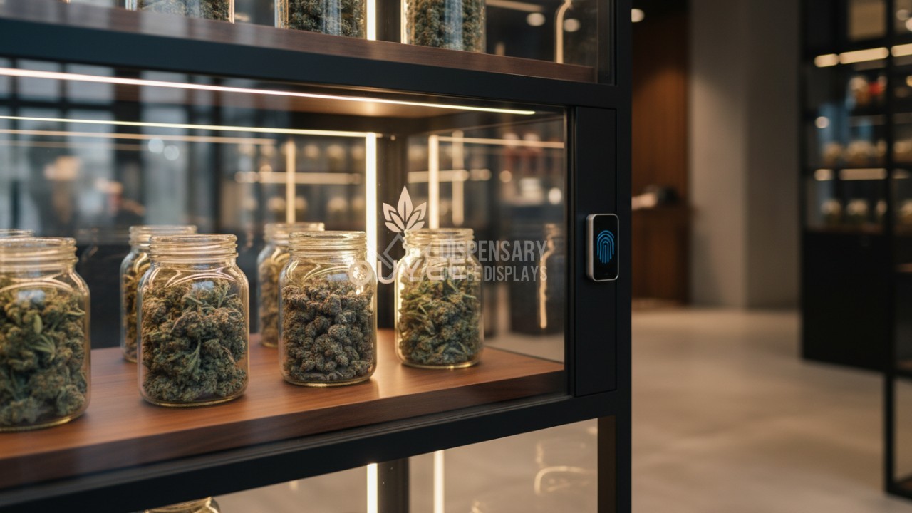 Modern_luxury_cannabis_dispensary_display_case_with_LED_lighting_and_secure_glass_ Modern_luxury_cannabis_dispensary_display_case_with_LED_lighting_and_secure_glass_