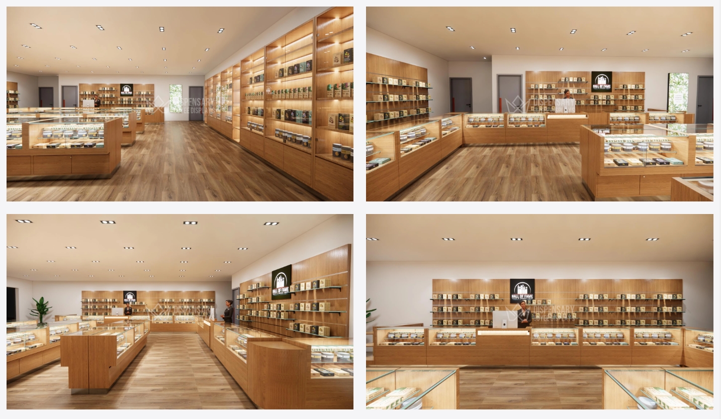 wooden Led Light Strips Showcases