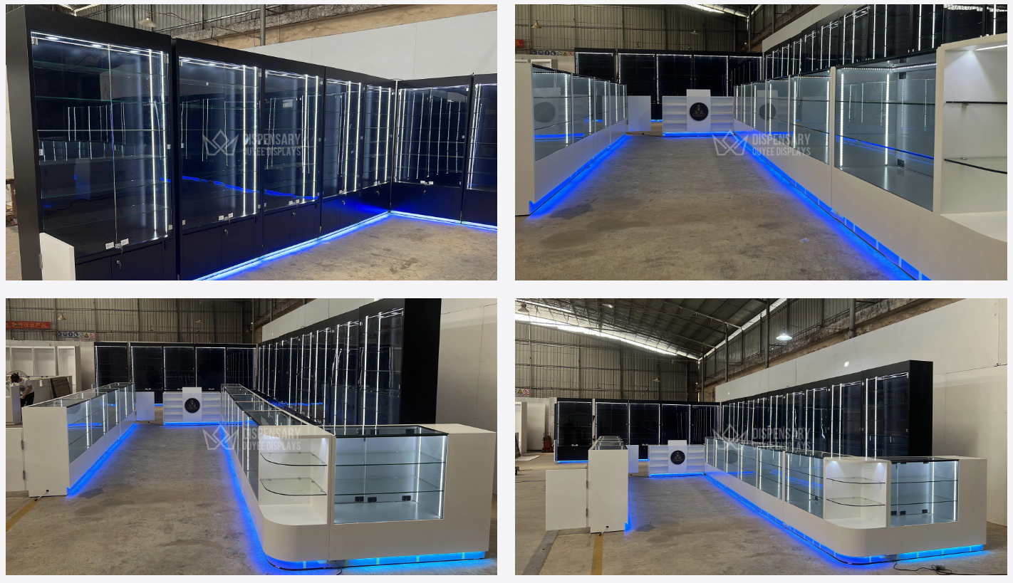 Ouyee OEM and ODM Dispensary Display Showcases