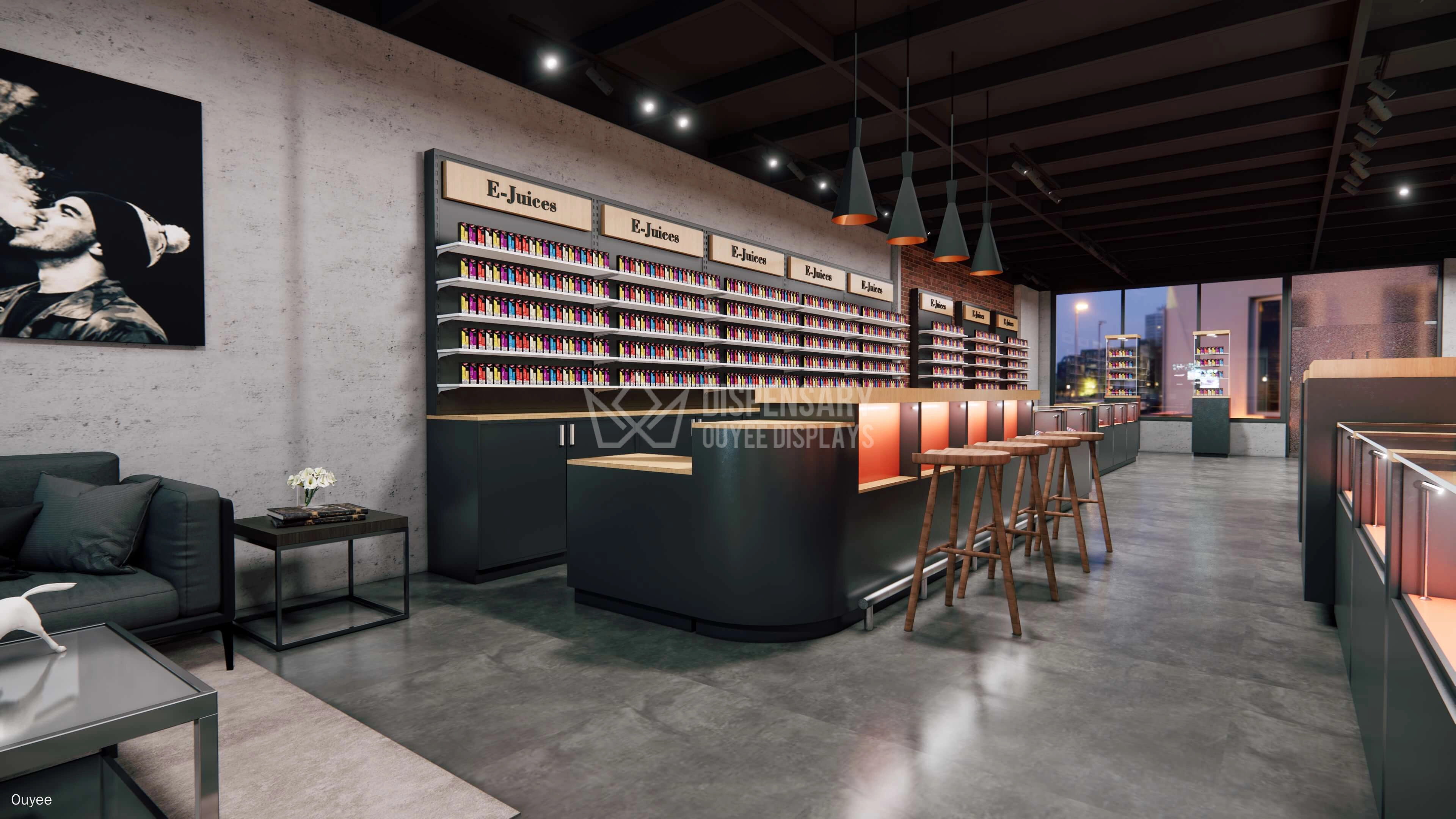 professional custom cbd retail display - Ouyee