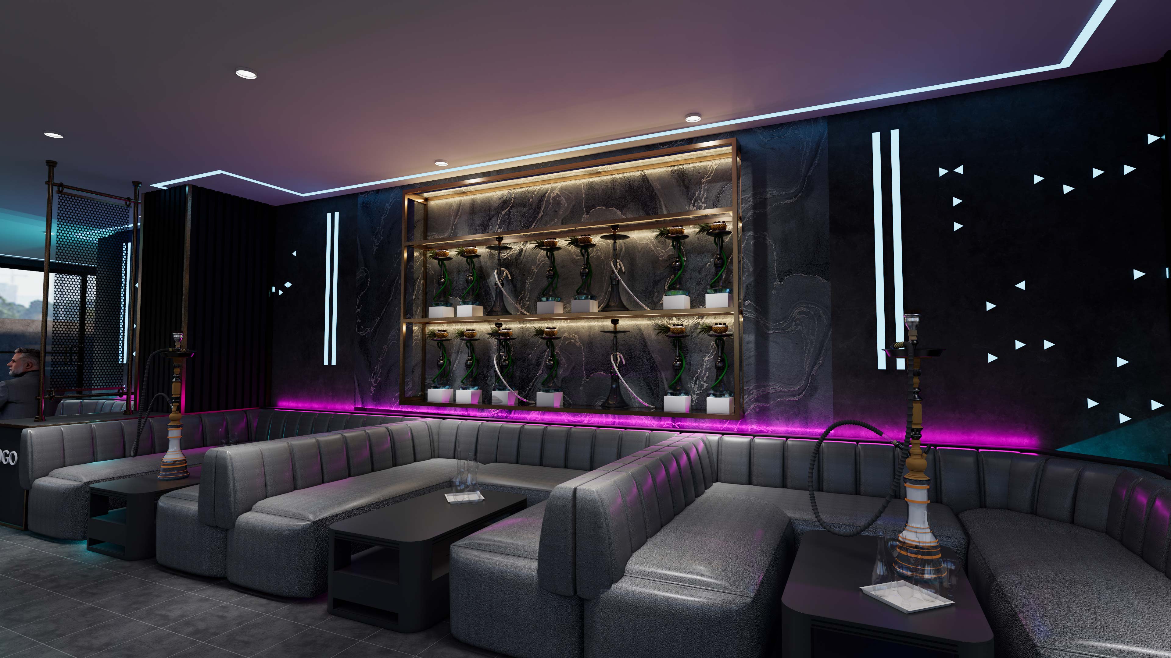 professional custom hookah lounge furniture for sale