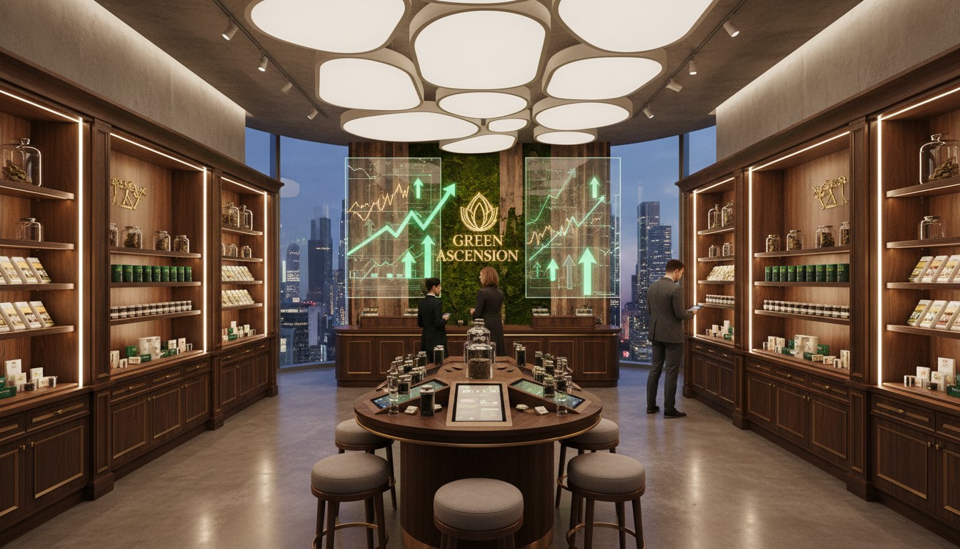 Profitable luxury cannabis dispensary with custom display cabinets - Ouyee