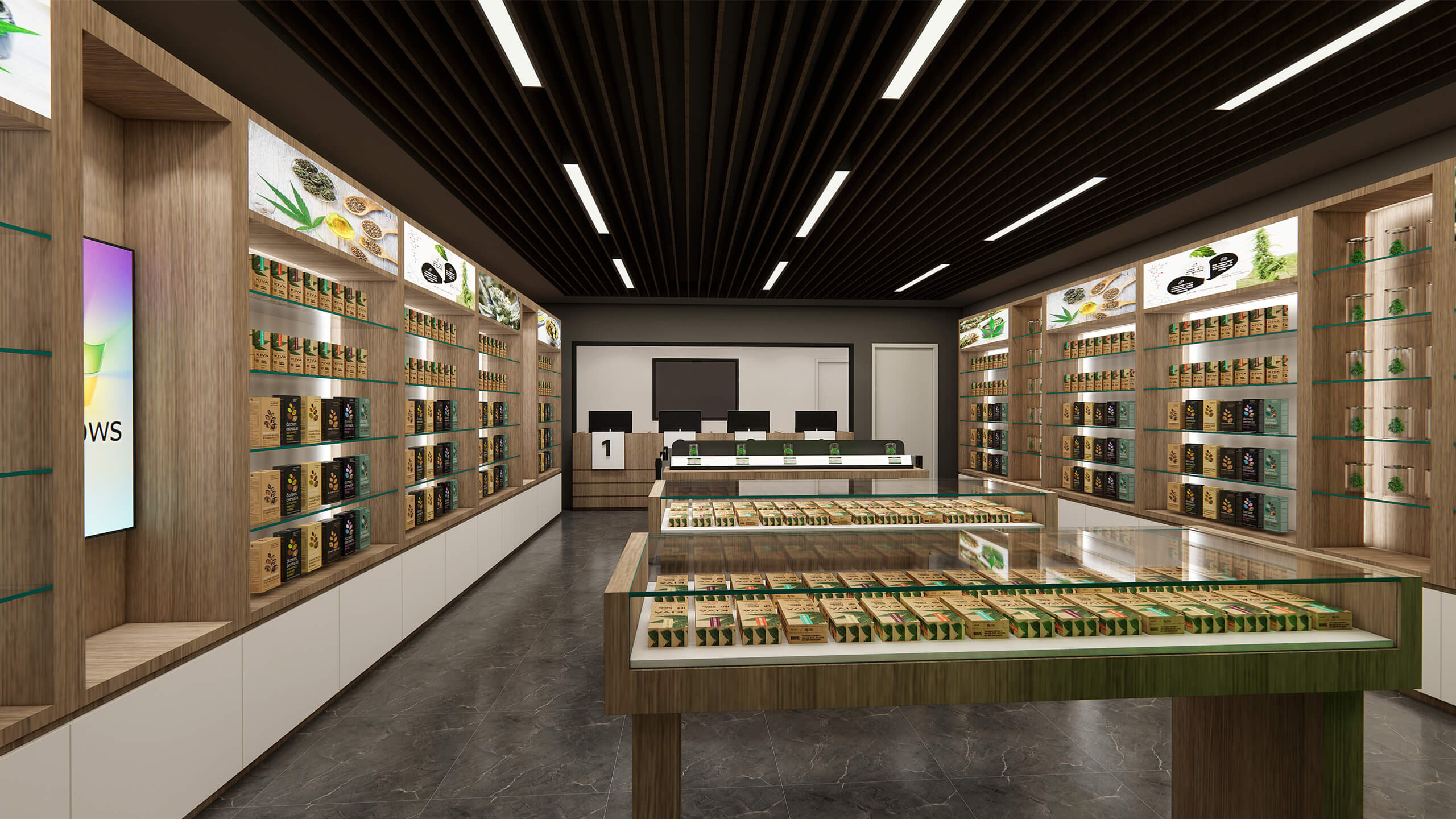 retail marijuana dispensary fixtures