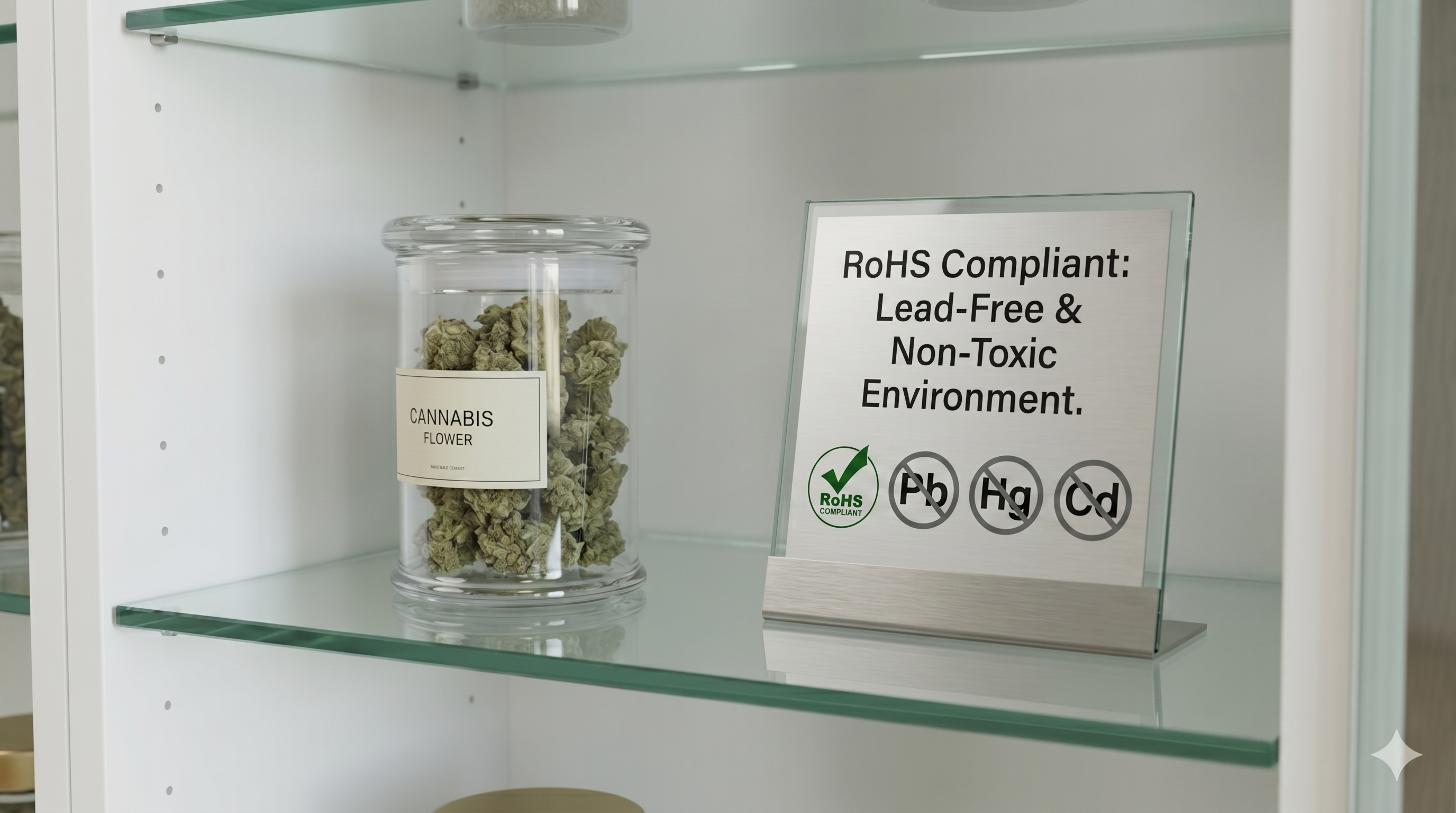 RoHS compliant pharmacy display