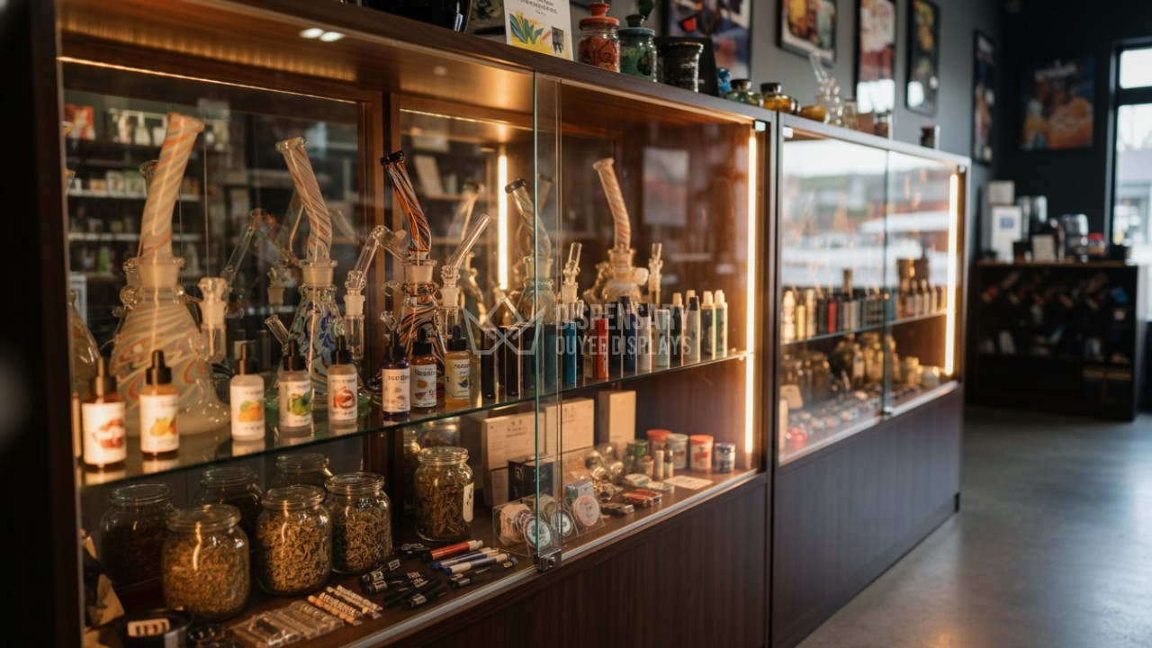 smoke shop display cabinet