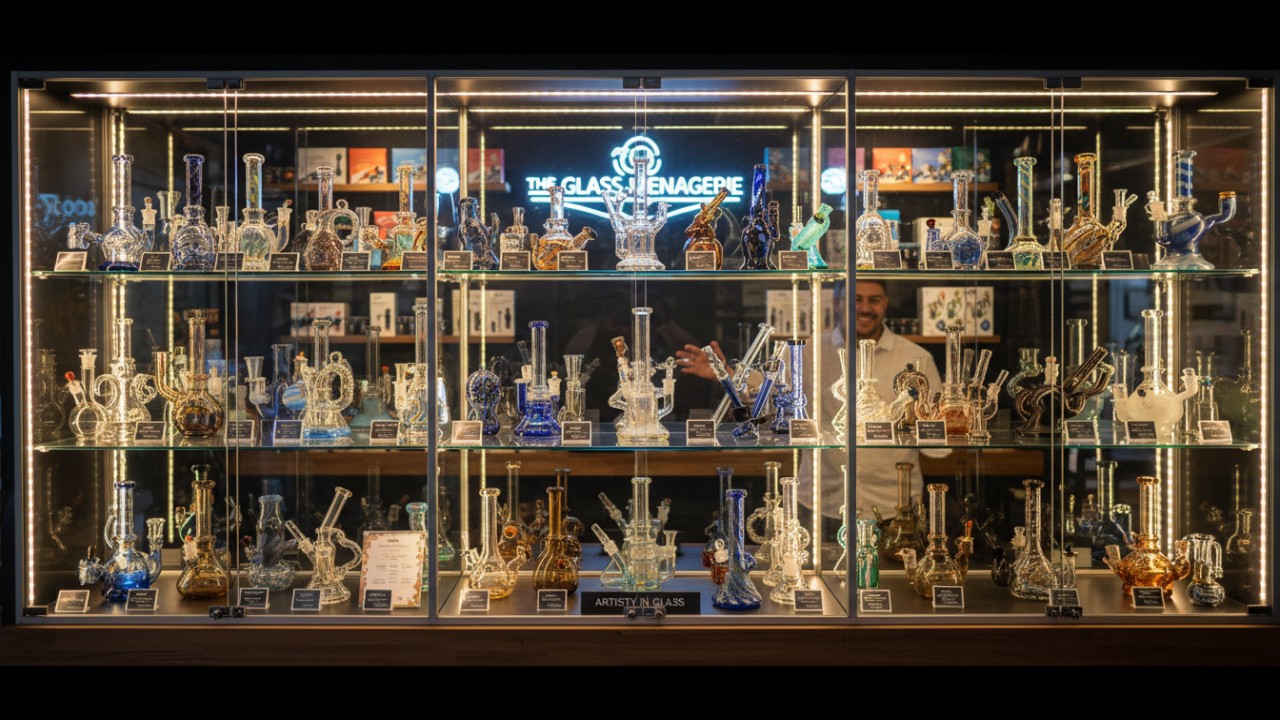 smoke shop glass display showcase - Ouyee
