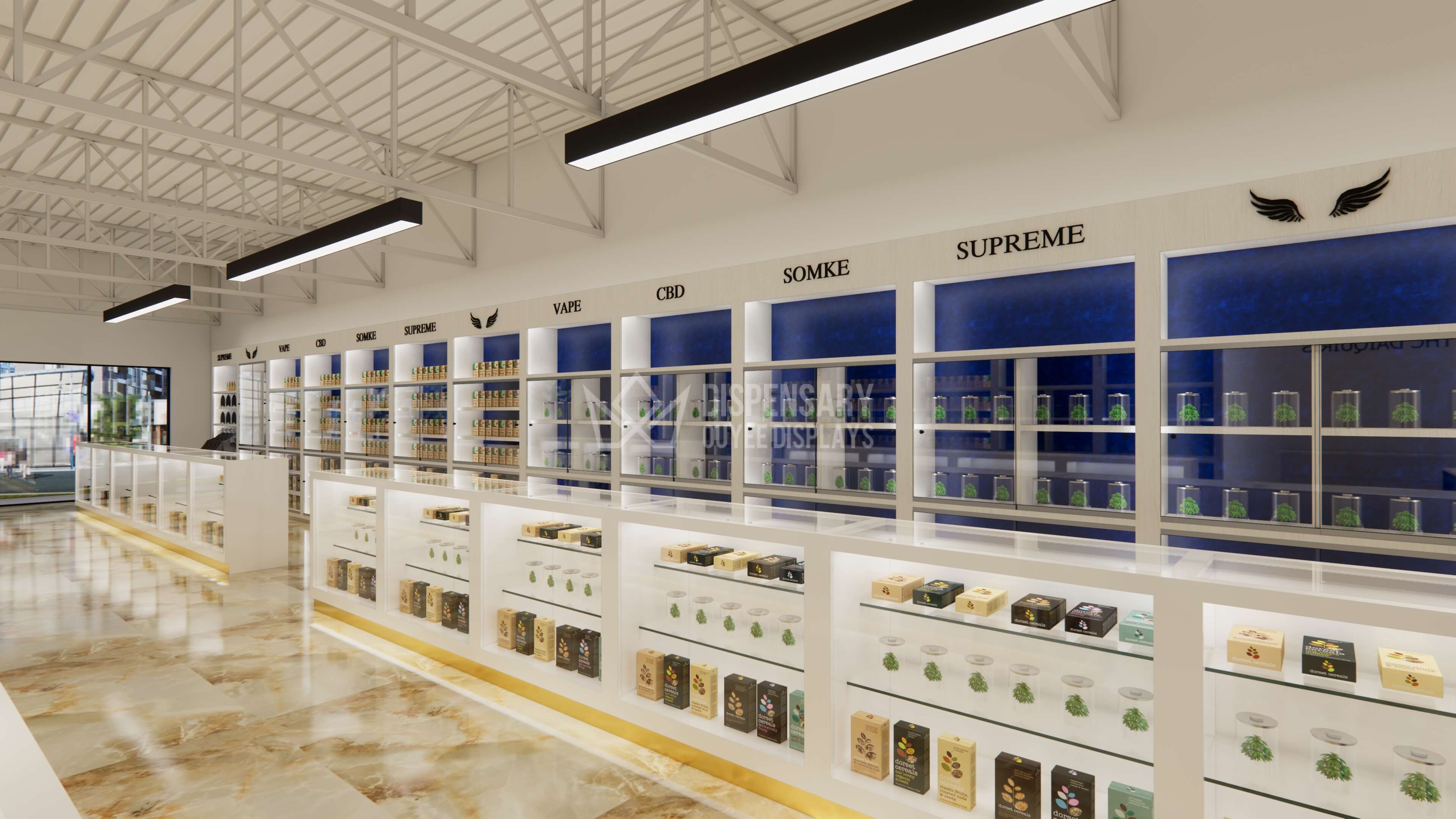 Smoke Shop Showcases cannabis display cases vape display fixtures (10) Smoke Shop Showcases cannabis display cases vape display fixtures (10)