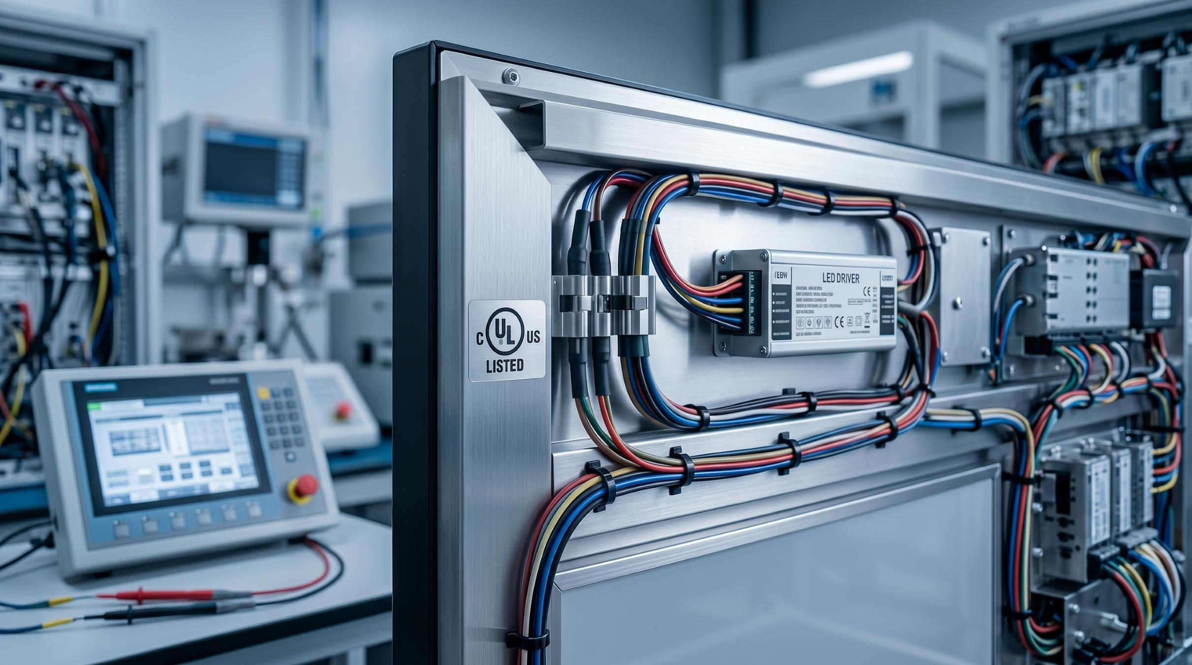 UL certified display case wiring