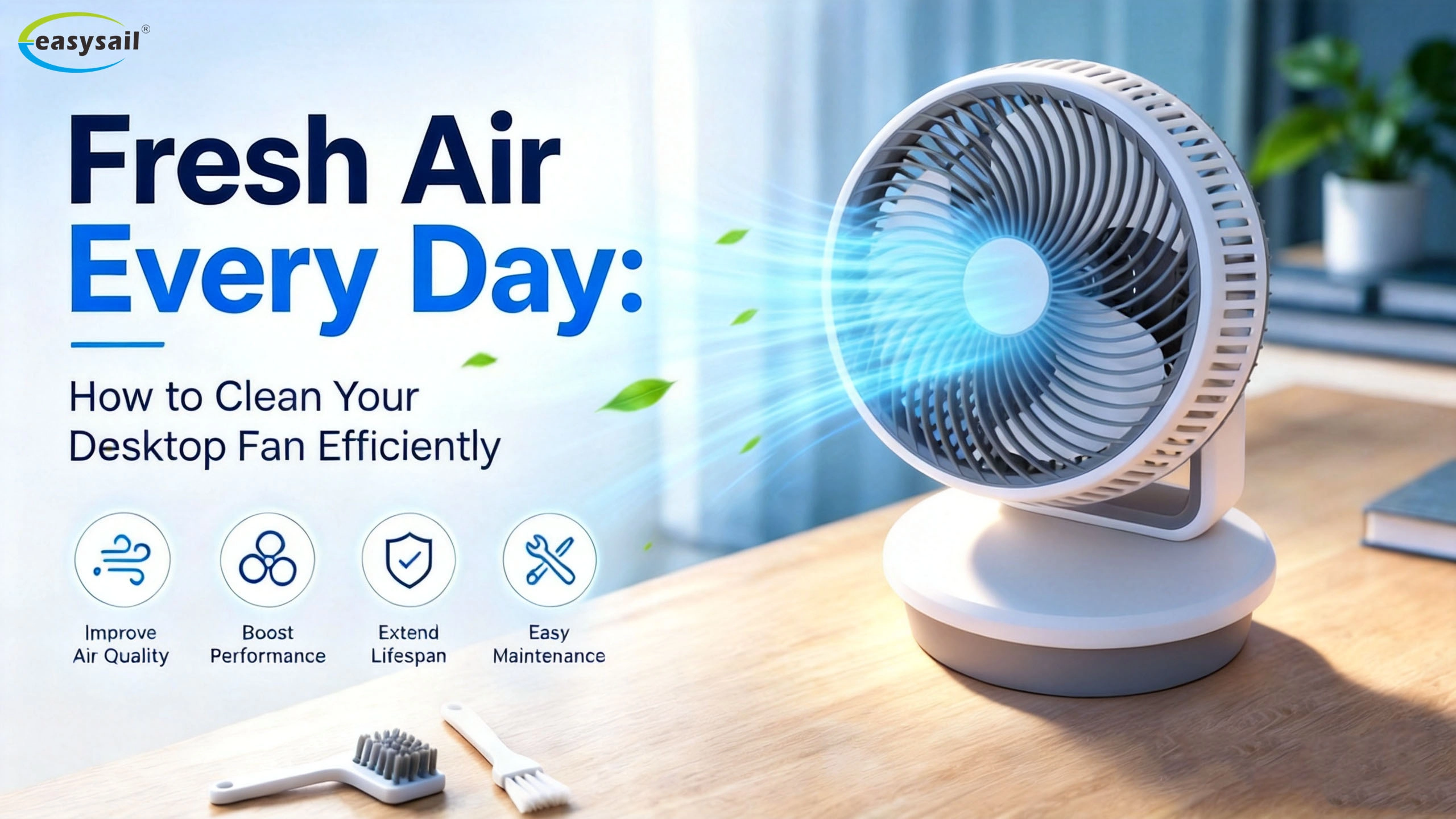 Fresh Air Every Day How to Clean Your Desktop Fan Efficiently - Easysail