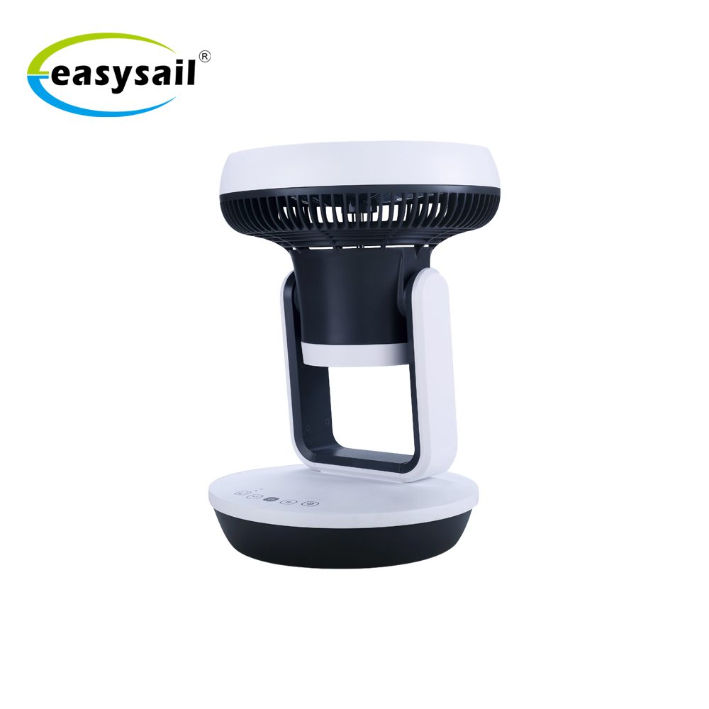 FSC-E1-desktop circulation-fan-touch-screen-tilt-up-view
