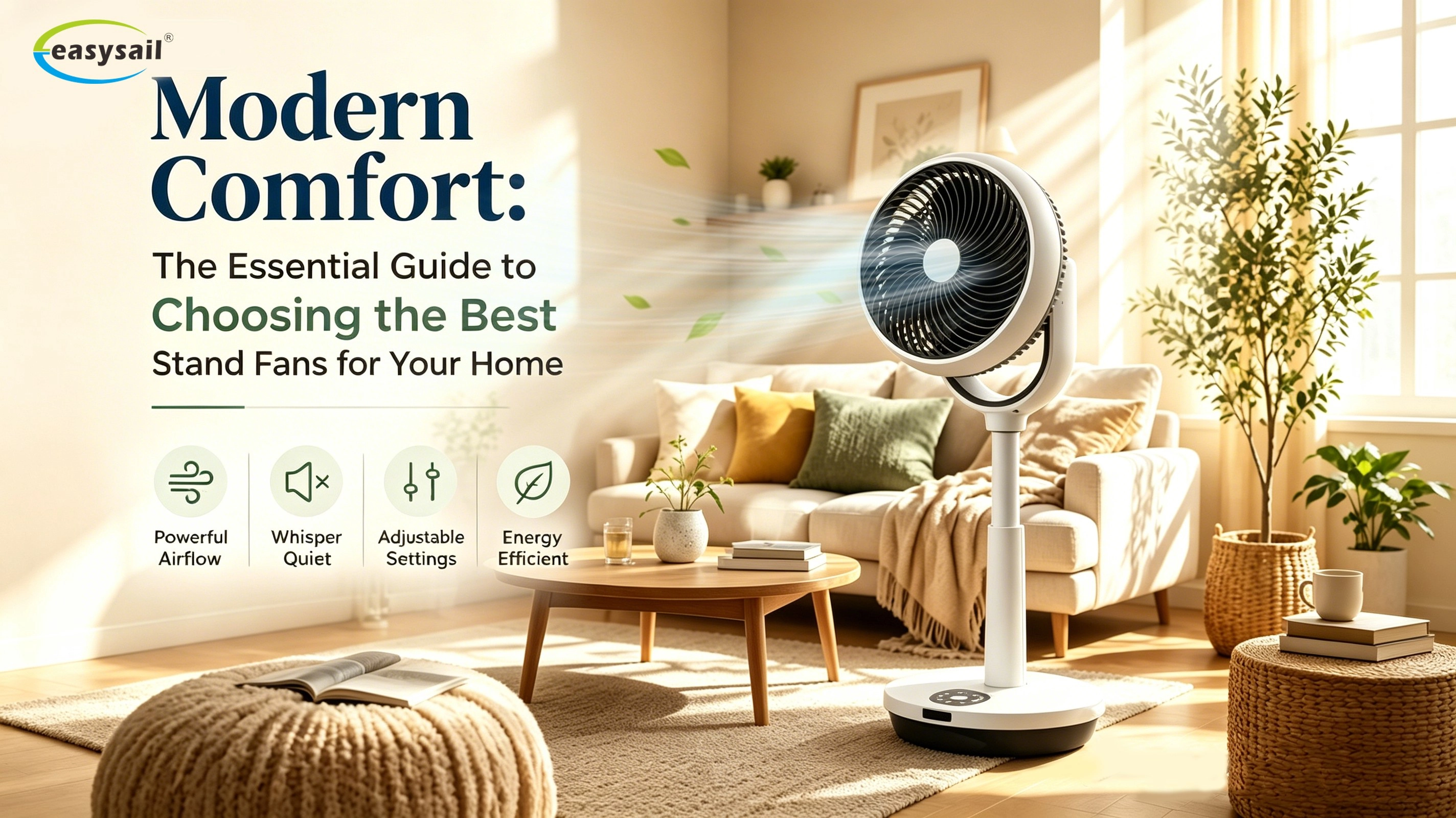 Modern Comfort The Essential Guide to Choosing the Best Stand Fans for Your Home - Easysail