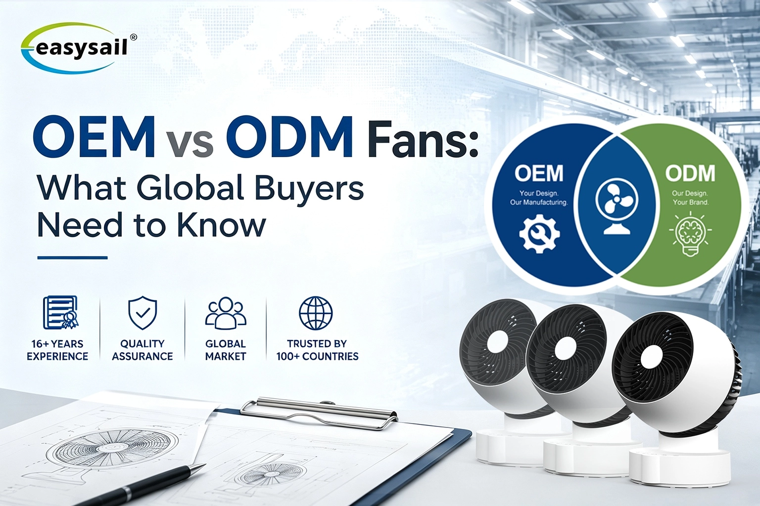OEM vs ODM Fans What Global Buyers Need to Know - Easysail