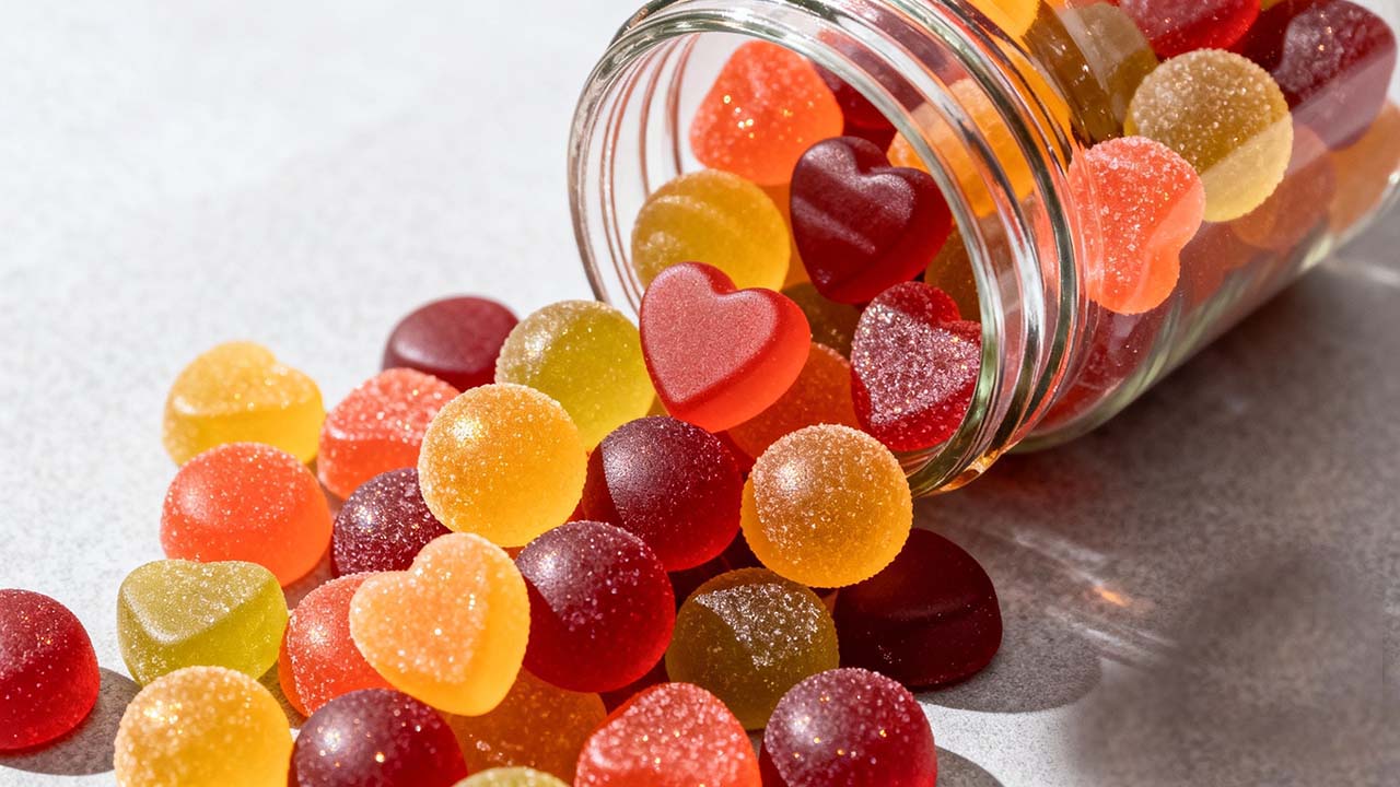 jimeng-2026-02-03-6847-一堆膳食补充剂的软糖 - CSK Biotech