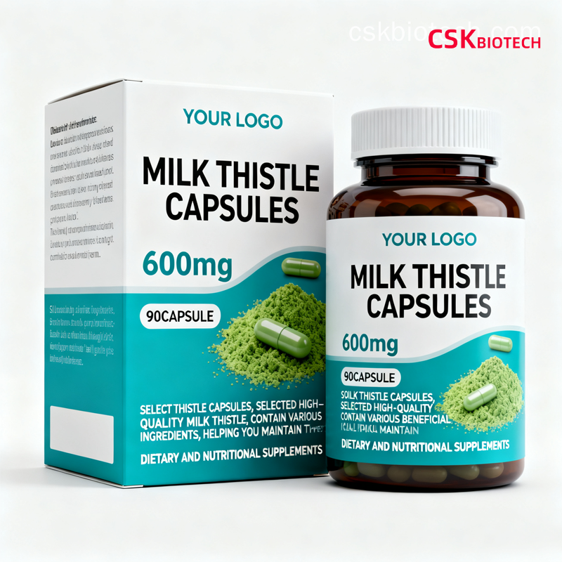 Unlock Optimal Wellness with CSK Biotech's Premium 600mg Milk Thistle Capsules